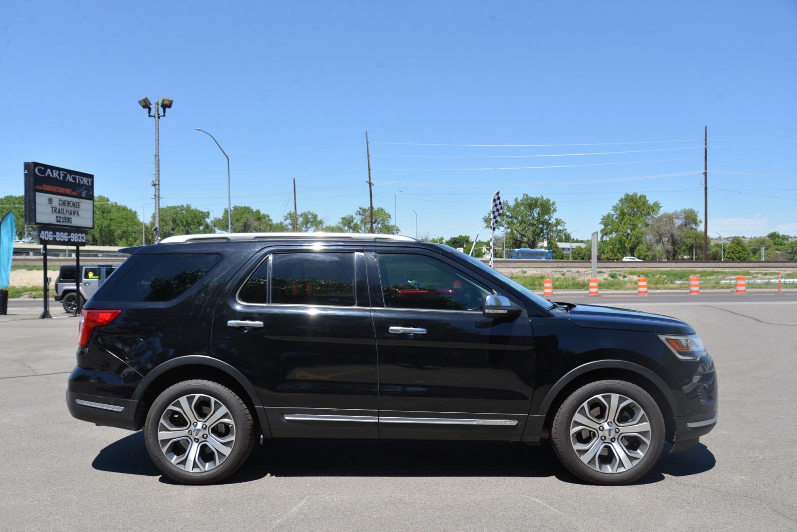 2019 Black /Gray Leather Ford Explorer Platinum AWD (1FM5K8HT2KG) with an 3.5L V6 DOHC 24V engine, 6A transmission, located at 4562 State Avenue, Billings, MT, 59101, (406) 896-9833, 45.769516, -108.526772 - 2019 Ford Explorer Platinum AWD - One owner - 38,758 miles! 3.5L Ecoboost V6 DOHC 24V engine - 6 speed automatic transmission - All wheel drive - One owner - 38,758 miles - Inspected and serviced - complete vehicle history report provided Platinum package - air conditioning - dual zone climat - Photo#1