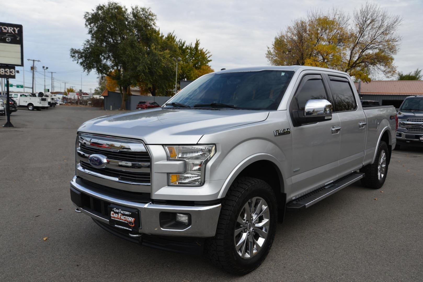 2017 Silver /Gray Leather Ford F-150 Lariat SuperCrew 6.5-ft. Bed 4WD (1FTFW1EG5HK) with an 3.5 V6 engine, 10A transmission, located at 4562 State Avenue, Billings, MT, 59101, (406) 896-9833, 45.769516, -108.526772 - Photo#0