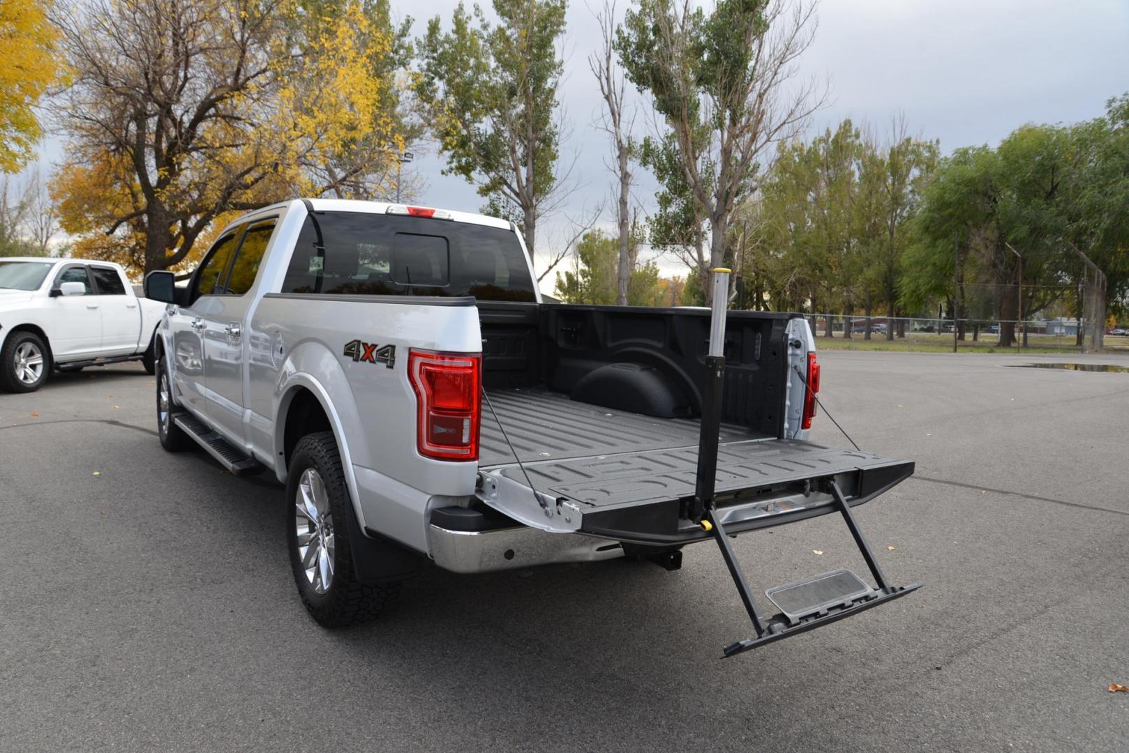 2017 Silver /Gray Leather Ford F-150 Lariat SuperCrew 6.5-ft. Bed 4WD (1FTFW1EG5HK) with an 3.5 V6 engine, 10A transmission, located at 4562 State Avenue, Billings, MT, 59101, (406) 896-9833, 45.769516, -108.526772 - 2017 Ford F-150 Lariat SuperCrew 6.5 bed 4WD - Montana one owner! 3.5 V6 twin turbo engine - 10 speed automatic transmission - 4WD - 107,041 miles - One owner - Inspected and serviced - copy of inspection and work performed as well as a full vehicle history report provided Lariat package - cl - Photo#10