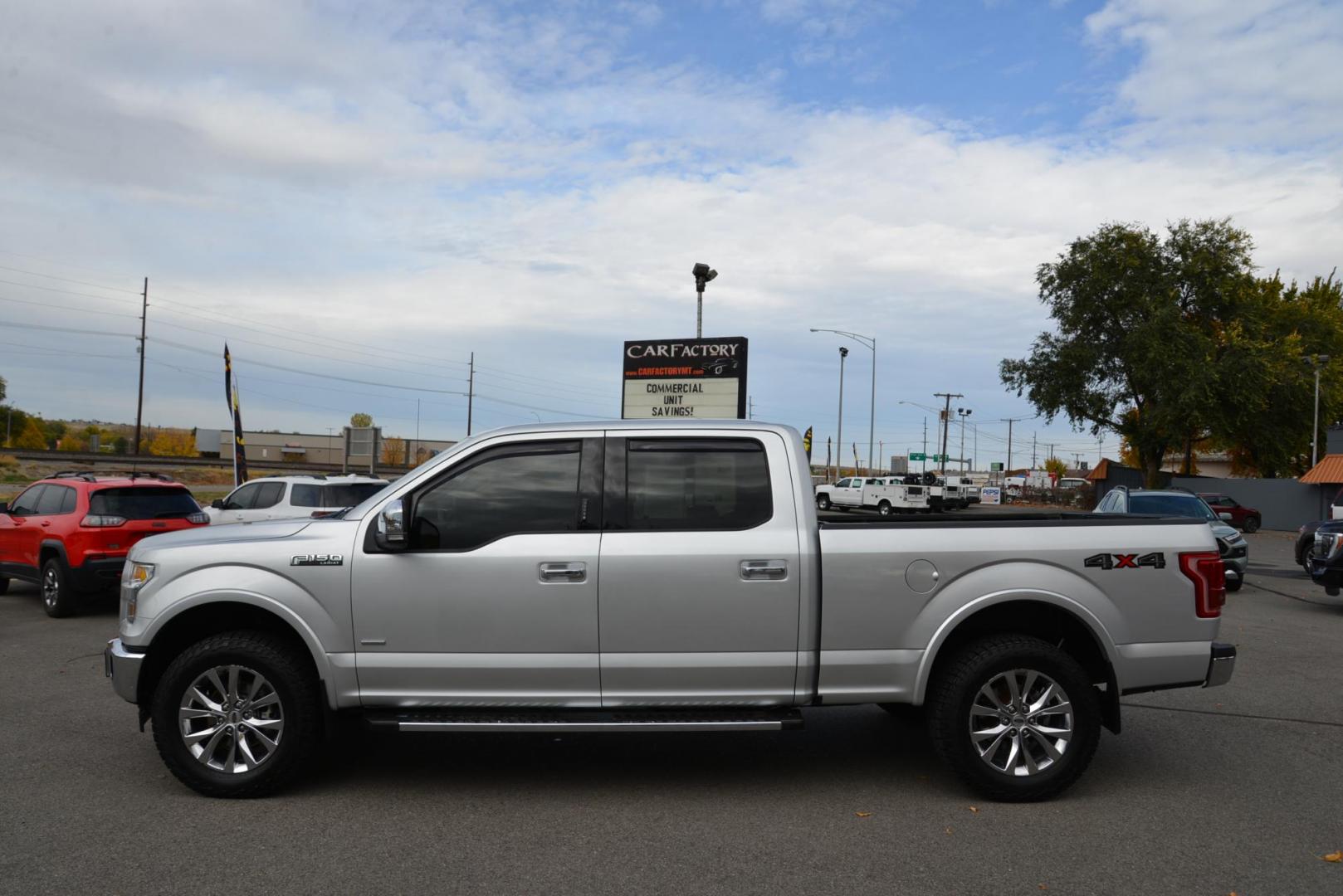 2017 Silver /Gray Leather Ford F-150 Lariat SuperCrew 6.5-ft. Bed 4WD (1FTFW1EG5HK) with an 3.5 V6 engine, 10A transmission, located at 4562 State Avenue, Billings, MT, 59101, (406) 896-9833, 45.769516, -108.526772 - Photo#1