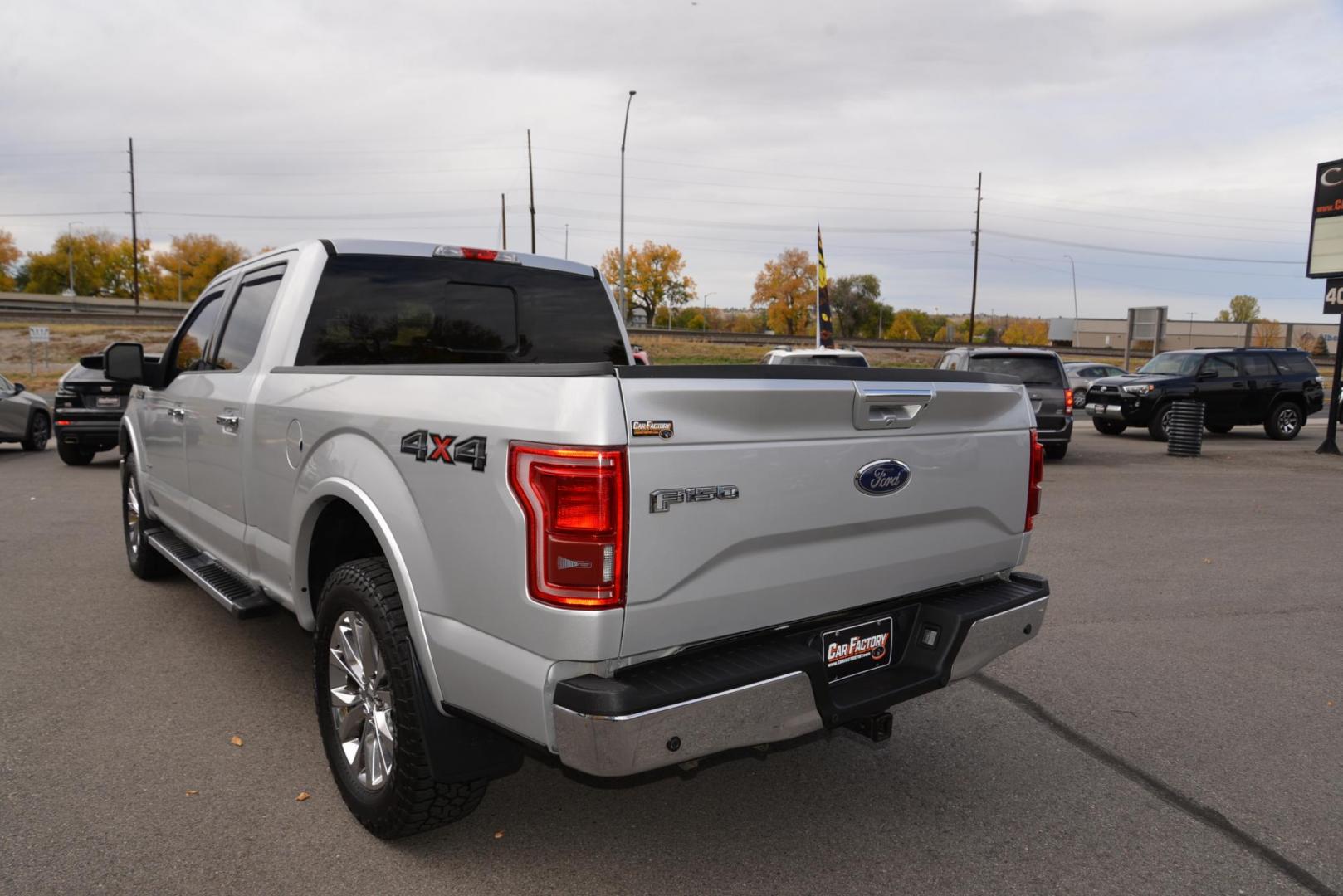 2017 Silver /Gray Leather Ford F-150 Lariat SuperCrew 6.5-ft. Bed 4WD (1FTFW1EG5HK) with an 3.5 V6 engine, 10A transmission, located at 4562 State Avenue, Billings, MT, 59101, (406) 896-9833, 45.769516, -108.526772 - 2017 Ford F-150 Lariat SuperCrew 6.5 bed 4WD - Montana one owner! 3.5 V6 twin turbo engine - 10 speed automatic transmission - 4WD - 107,041 miles - One owner - Inspected and serviced - copy of inspection and work performed as well as a full vehicle history report provided Lariat package - cl - Photo#3