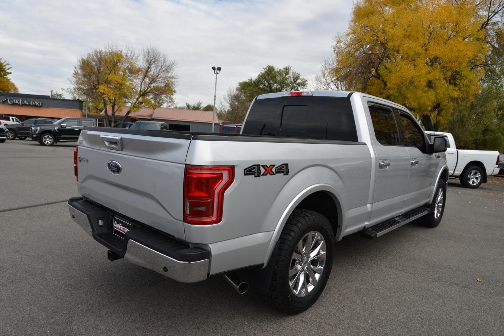 2017 Silver /Gray Leather Ford F-150 Lariat SuperCrew 6.5-ft. Bed 4WD (1FTFW1EG5HK) with an 3.5 V6 engine, 10A transmission, located at 4562 State Avenue, Billings, MT, 59101, (406) 896-9833, 45.769516, -108.526772 - 2017 Ford F-150 Lariat SuperCrew 6.5 bed 4WD - Montana one owner! 3.5 V6 twin turbo engine - 10 speed automatic transmission - 4WD - 107,041 miles - One owner - Inspected and serviced - copy of inspection and work performed as well as a full vehicle history report provided Lariat package - cl - Photo#5