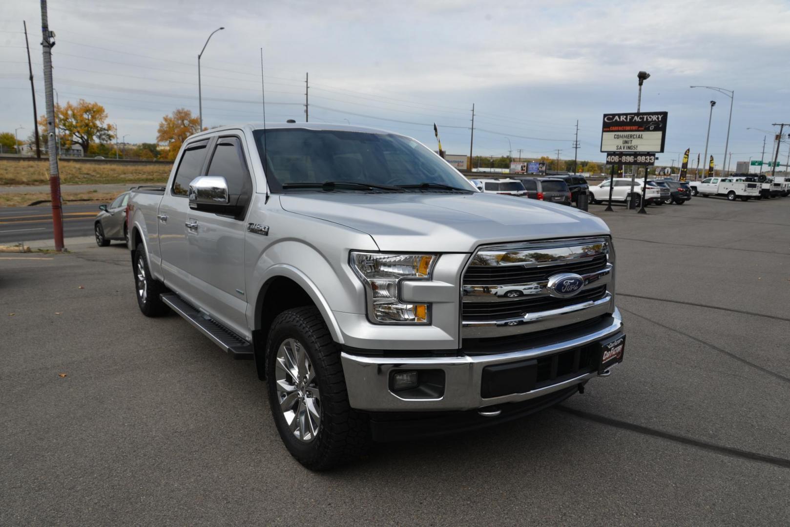 2017 Silver /Gray Leather Ford F-150 Lariat SuperCrew 6.5-ft. Bed 4WD (1FTFW1EG5HK) with an 3.5 V6 engine, 10A transmission, located at 4562 State Avenue, Billings, MT, 59101, (406) 896-9833, 45.769516, -108.526772 - Photo#6