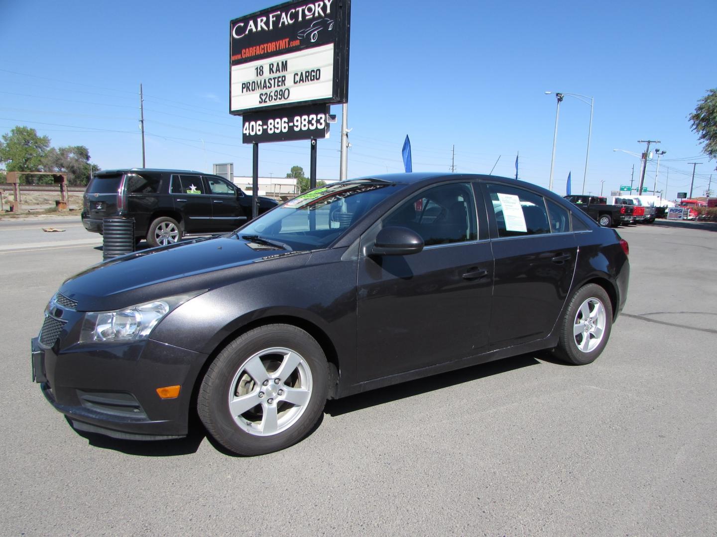 2014 Gray /Gray Chevrolet Cruze LT (1G1PK5SB9E7) with an 1.4L L4 DOHC 16V TURBO FFV engine, 6-Speed Manual transmission, located at 4562 State Avenue, Billings, MT, 59101, (406) 896-9833, 45.769516, -108.526772 - Photo#0