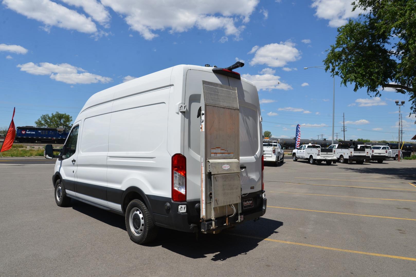 2019 White /Gray Ford Transit 250 250 Van High Roof w/Sliding Pass. 148-in. WB (1FTYR2XMXKK) with an 3.7L V6 DOHC 24V engine, 6A transmission, located at 4562 State Avenue, Billings, MT, 59101, (406) 896-9833, 45.769516, -108.526772 - 2019 Ford Transit 250 Van High Roof Cargo Van - Tommy lift! 3.7 TIVCT V6 engine - 6 speed automatic select shift transmission - rear wheel drive - 123,021 miles - Tommy Lift - Inspected and serviced - copy of inspection and work performed as well as a complete vehicle history report provided - Photo#3