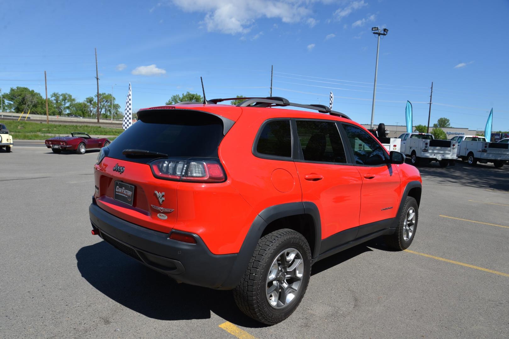 2019 Firecracker Red /Black Leather Jeep Cherokee Trailhawk (1C4PJMBXXKD) with an 3.2L V6 engine, 9 speed automatic transmission, located at 4562 State Avenue, Billings, MT, 59101, (406) 896-9833, 45.769516, -108.526772 - 2019 Jeep Cherokee Trail Hawk 4x4 The Trail Hawk is a Low Mileage Local trade in, it is a 1 Owner jeep. The interior and exterior are in very clean condition and the suv runs and drives nicely. The Tires are 17 Inch Open Range All Terrain's and they are in good condition. it has a 3.2 Liter V6, 9 - Photo#6