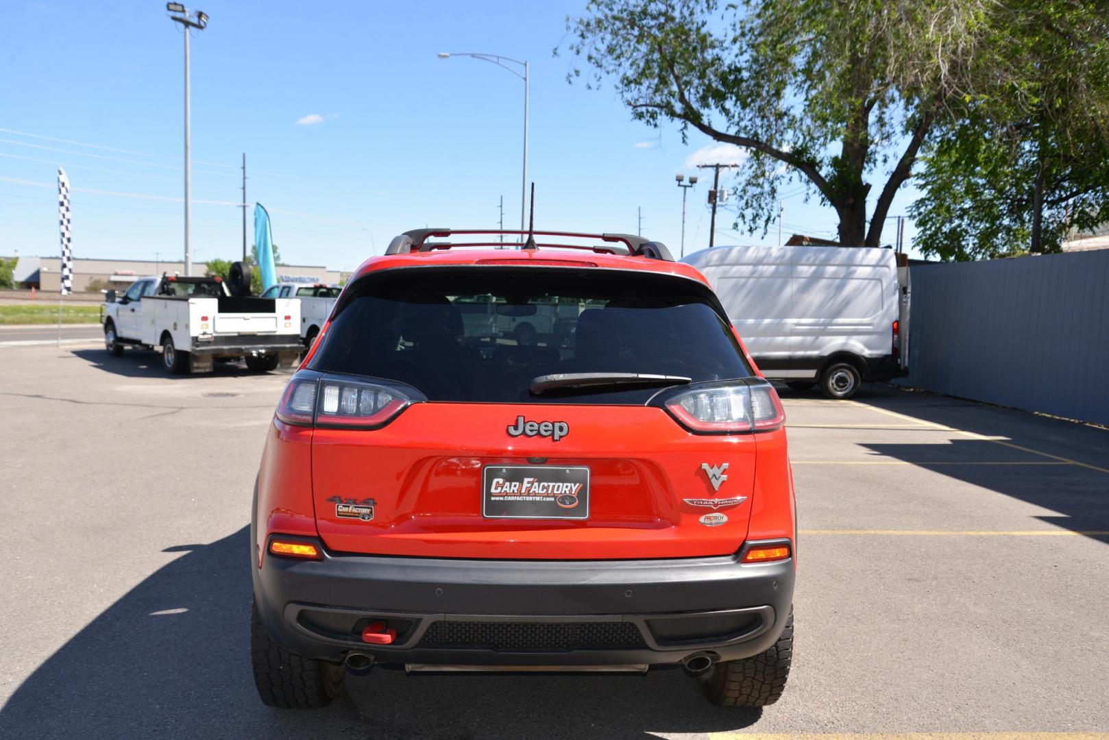 2019 Firecracker Red /Black Leather Jeep Cherokee Trailhawk (1C4PJMBXXKD) with an 3.2L V6 engine, 9 speed automatic transmission, located at 4562 State Avenue, Billings, MT, 59101, (406) 896-9833, 45.769516, -108.526772 - 2019 Jeep Cherokee Trail Hawk 4x4 The Trail Hawk is a Low Mileage Local trade in, it is a 1 Owner jeep. The interior and exterior are in very clean condition and the suv runs and drives nicely. The Tires are 17 Inch Open Range All Terrain's and they are in good condition. it has a 3.2 Liter V6, 9 - Photo#21