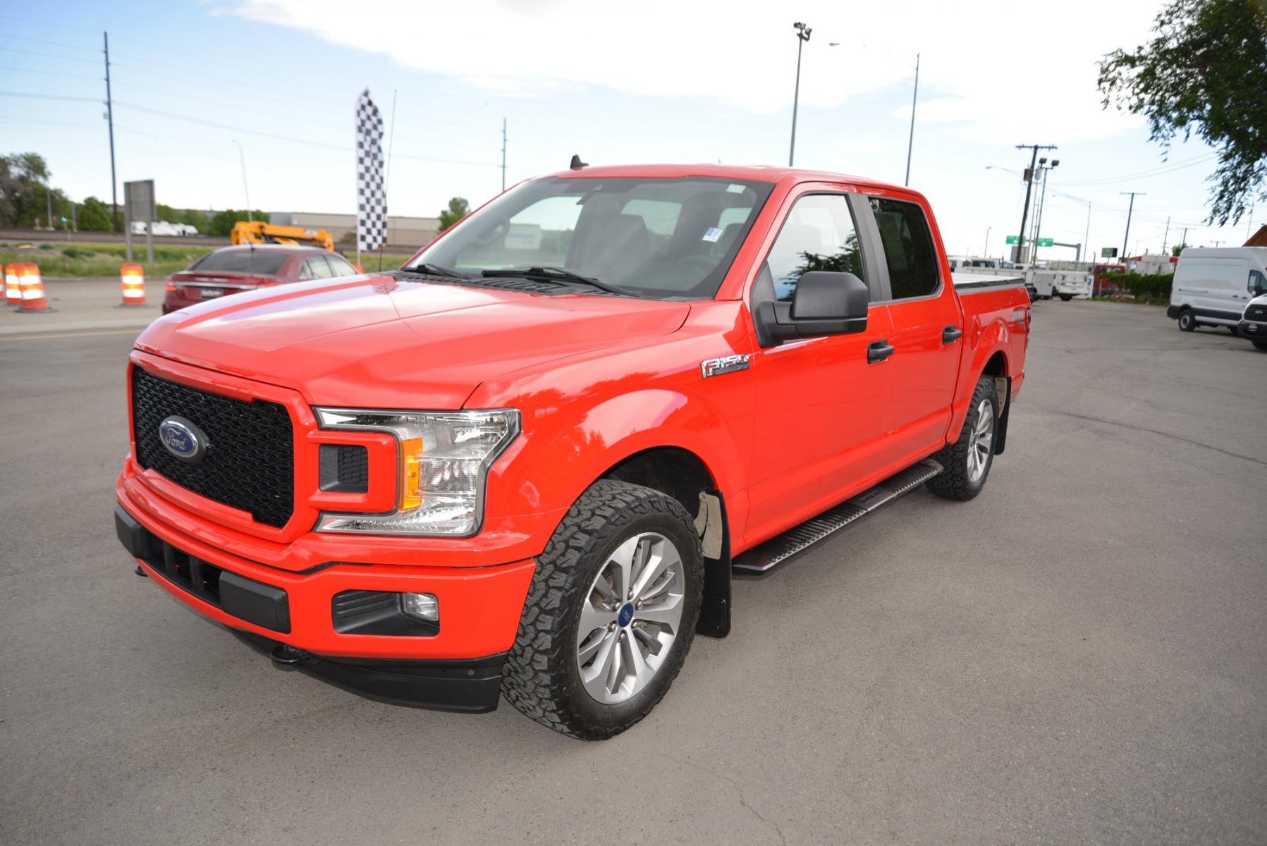 2020 Red /Grey Ford F-150 STX (1FTEW1EP9LF) with an 2.7 Liter Ecoboost V6 engine, Automatic transmission, located at 4562 State Avenue, Billings, MT, 59101, (406) 896-9833, 45.769516, -108.526772 - 2020 Ford F-150 STX, four wheel drive,  with only 39,621 miles! with a 2.7 Liter EcoBoost V8 Engine , 10-Speed Automatic Transmission, 3 55 rear axle, 6,600 pound gvwr, Skid Plates, Class IV Trailer Hitch Features include STX package XL Sport appearance  package Unique Sport Cloth Package - Photo #2