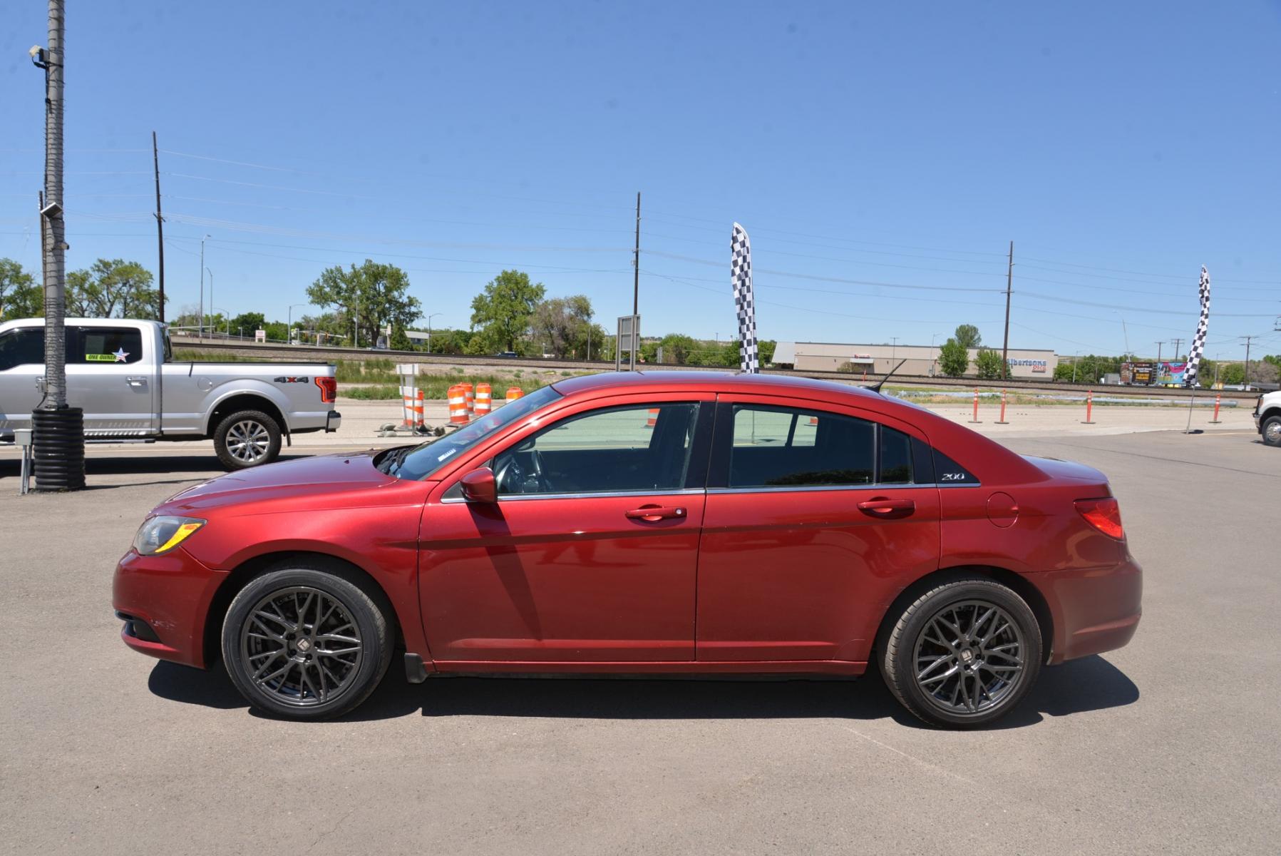 2014 Deep Cherry Red Crystal Pearlcoat /Black Chrysler 200 S (1C3CCBBG8EN) with an 3.6L V6 engine, 6 speed automatic transmission, located at 4562 State Avenue, Billings, MT, 59101, (406) 896-9833, 45.769516, -108.526772 - Photo #0