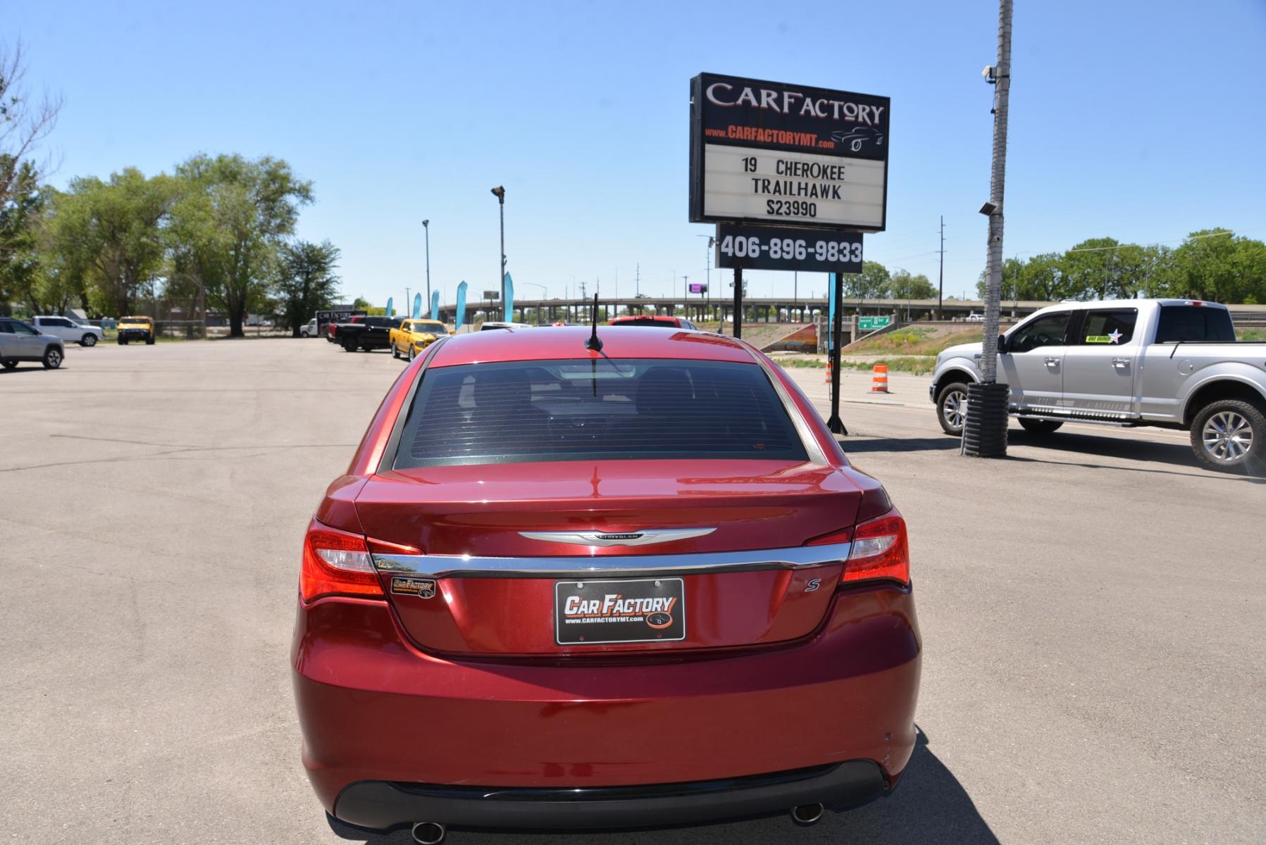 2014 Deep Cherry Red Crystal Pearlcoat /Black Chrysler 200 S (1C3CCBBG8EN) with an 3.6L V6 engine, 6 speed automatic transmission, located at 4562 State Avenue, Billings, MT, 59101, (406) 896-9833, 45.769516, -108.526772 - Photo #3