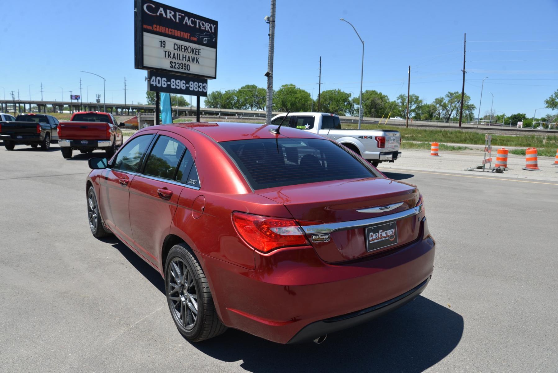 2014 Deep Cherry Red Crystal Pearlcoat /Black Chrysler 200 S (1C3CCBBG8EN) with an 3.6L V6 engine, 6 speed automatic transmission, located at 4562 State Avenue, Billings, MT, 59101, (406) 896-9833, 45.769516, -108.526772 - Photo #2