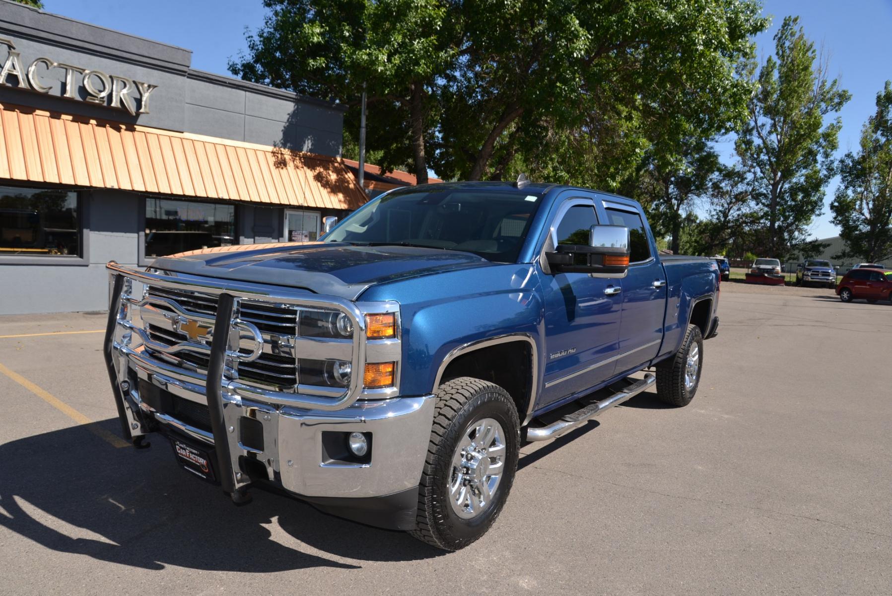 2015 Blue /dark charcoal Chevrolet Silverado 2500HD LTZ Z71 (1GC1KWEGXFF) with an 6.0L Duramax engine, Automatic transmission, located at 4562 State Avenue, Billings, MT, 59101, (406) 896-9833, 45.769516, -108.526772 - Photo #2