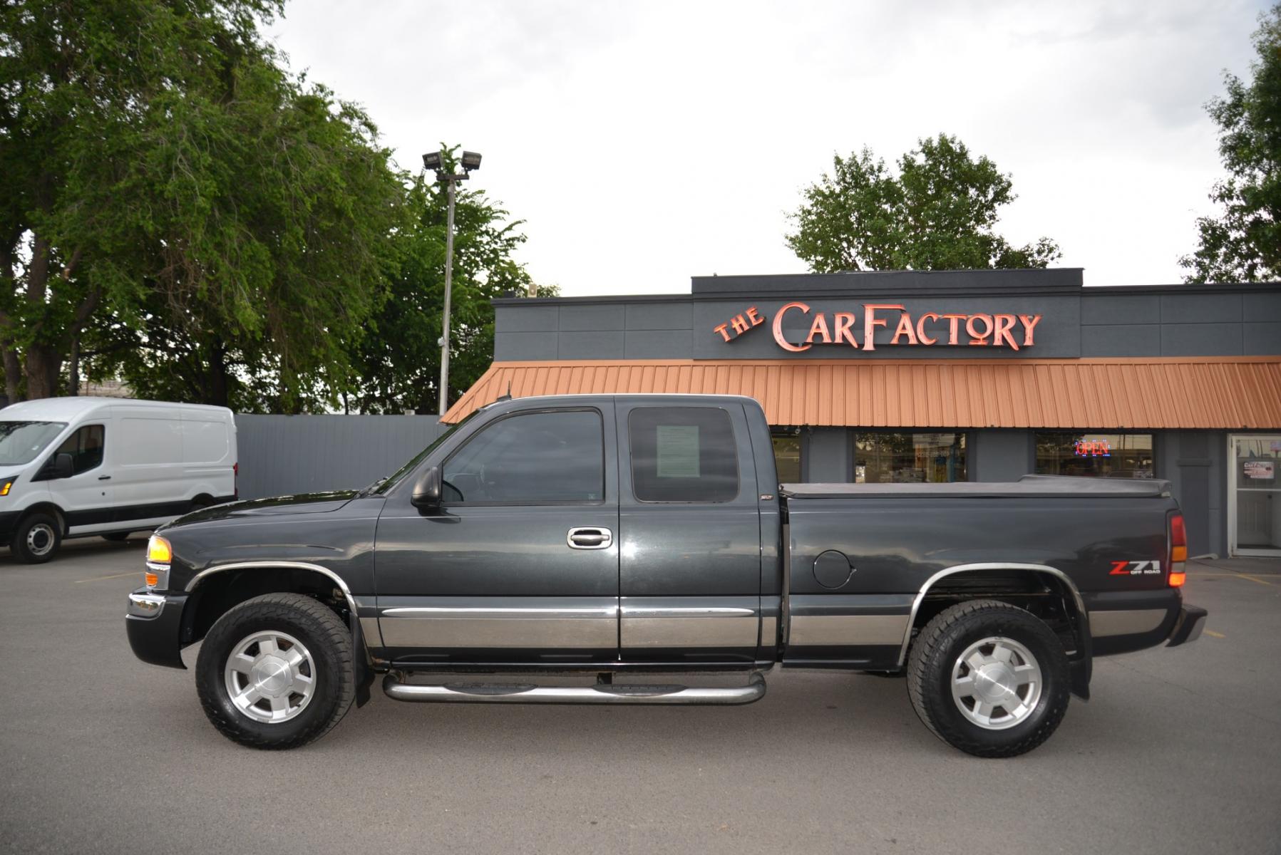 2004 Grey /Grey GMC Sierra 1500 SLT (2GTEK19T841) with an 5.3L V8 engine, Automatic transmission, located at 4562 State Avenue, Billings, MT, 59101, (406) 896-9833, 45.769516, -108.526772 - Photo #0