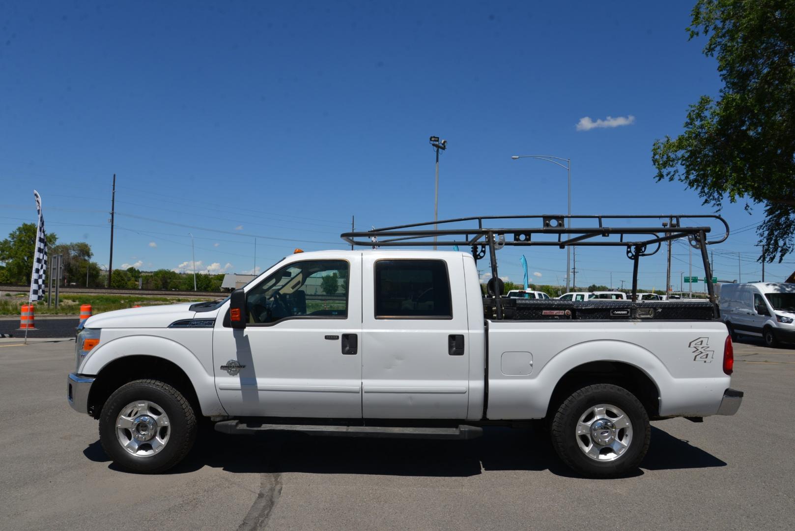 2012 White /Tan Ford F-250 SD XLT (1FT7W2BT2CE) with an 6.7L Power Stroke v8 engine, 6 speed automatic transmission, located at 4562 State Avenue, Billings, MT, 59101, (406) 896-9833, 45.769516, -108.526772 - Photo#1