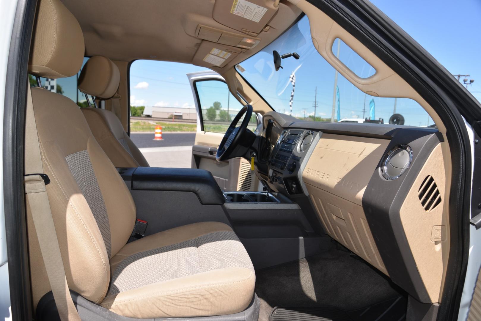 2012 White /Tan Ford F-250 SD XLT (1FT7W2BT2CE) with an 6.7L Power Stroke v8 engine, 6 speed automatic transmission, located at 4562 State Avenue, Billings, MT, 59101, (406) 896-9833, 45.769516, -108.526772 - Photo#13