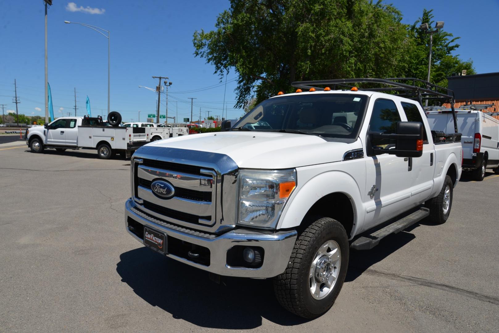 2012 White /Tan Ford F-250 SD XLT (1FT7W2BT2CE) with an 6.7L Power Stroke v8 engine, 6 speed automatic transmission, located at 4562 State Avenue, Billings, MT, 59101, (406) 896-9833, 45.769516, -108.526772 - Photo#2