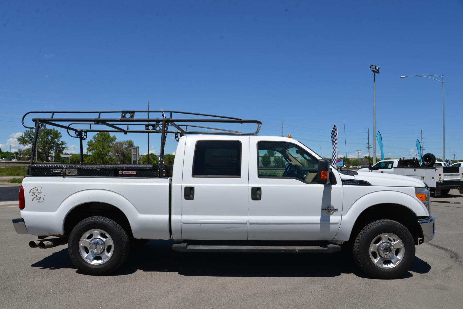 2012 White /Tan Ford F-250 SD XLT (1FT7W2BT2CE) with an 6.7L Power Stroke v8 engine, 6 speed automatic transmission, located at 4562 State Avenue, Billings, MT, 59101, (406) 896-9833, 45.769516, -108.526772 - Photo#0