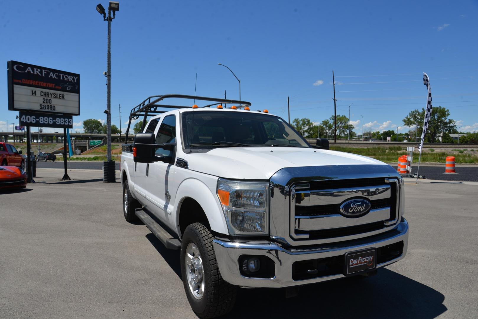 2012 White /Tan Ford F-250 SD XLT (1FT7W2BT2CE) with an 6.7L Power Stroke v8 engine, 6 speed automatic transmission, located at 4562 State Avenue, Billings, MT, 59101, (406) 896-9833, 45.769516, -108.526772 - Photo#7