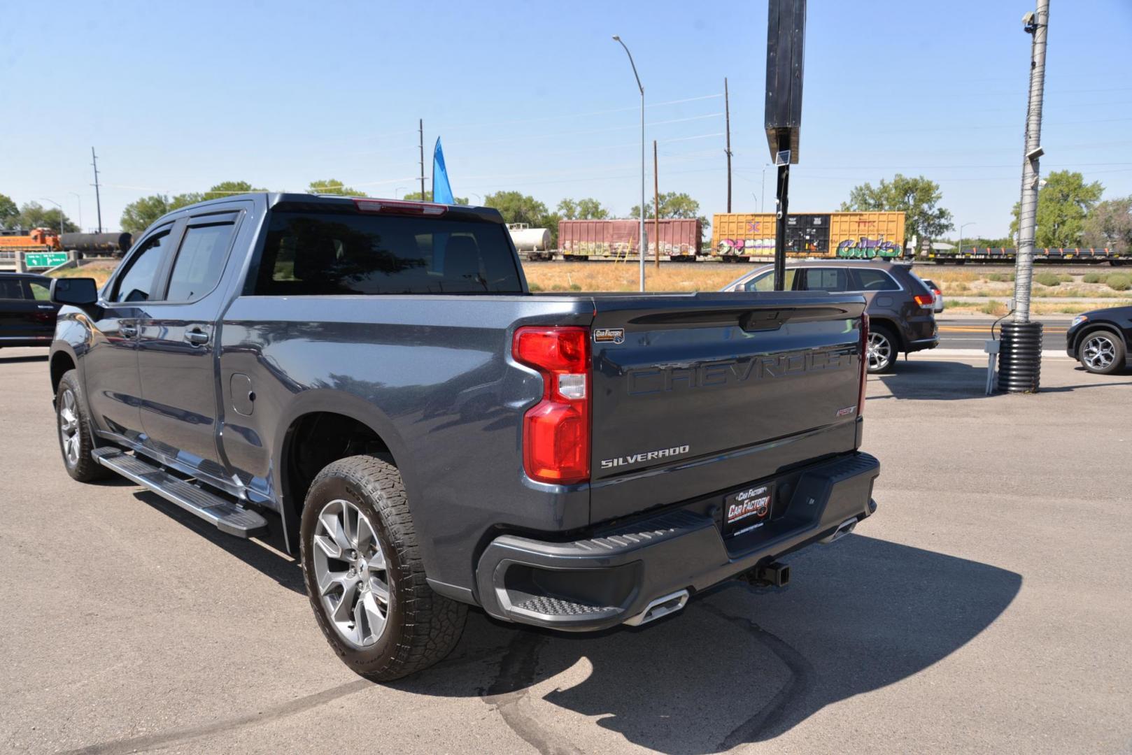 2021 Grey /Black Chevrolet Silverado 1500 RST (1GCUYEET1MZ) with an 3.0L Duramax Diesel engine, 10 Speed Automatic transmission, located at 4562 State Avenue, Billings, MT, 59101, (406) 896-9833, 45.769516, -108.526772 - 2021 Chevy 1500 crew cab 4x4, RST with a 3 Liter Duramax engine, 10 speed Automatic , 3 23 rear axle, 7000 Pound Gvwr, with only 30.081 Miles Features include: All star Edition Z71 package Convenience Package Large 8 inch touch screen Chevy mylink Infotainment with Sirius XM , Bluetooth, wit - Photo#3