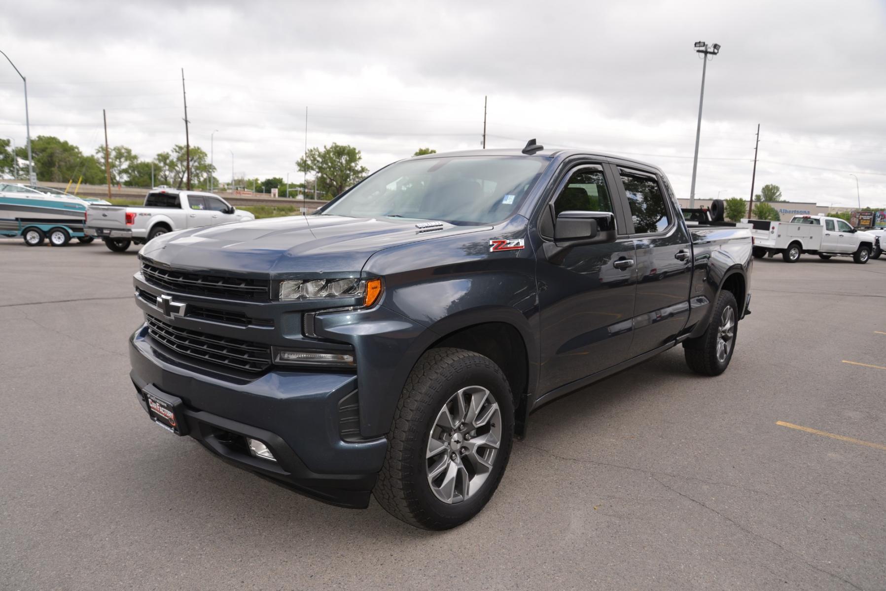2021 Grey /Black Chevrolet Silverado 1500 RST (1GCUYEET1MZ) with an 3.0L Duramax Diesel engine, 10 Speed Automatic transmission, located at 4562 State Avenue, Billings, MT, 59101, (406) 896-9833, 45.769516, -108.526772 - 2021 Chevy 1500 crew cab 4x4, RST with a 3 Liter Duramax engine, 10 speed Automatic , 3 23 rear axle, 7000 Pound Gvwr, with only 30.081 Miles Features include: All star Edition Z71 package Convenience Package Large 8 inch touch screen Chevy mylink Infotainment with Sirius XM , Bluetooth, wit - Photo #2