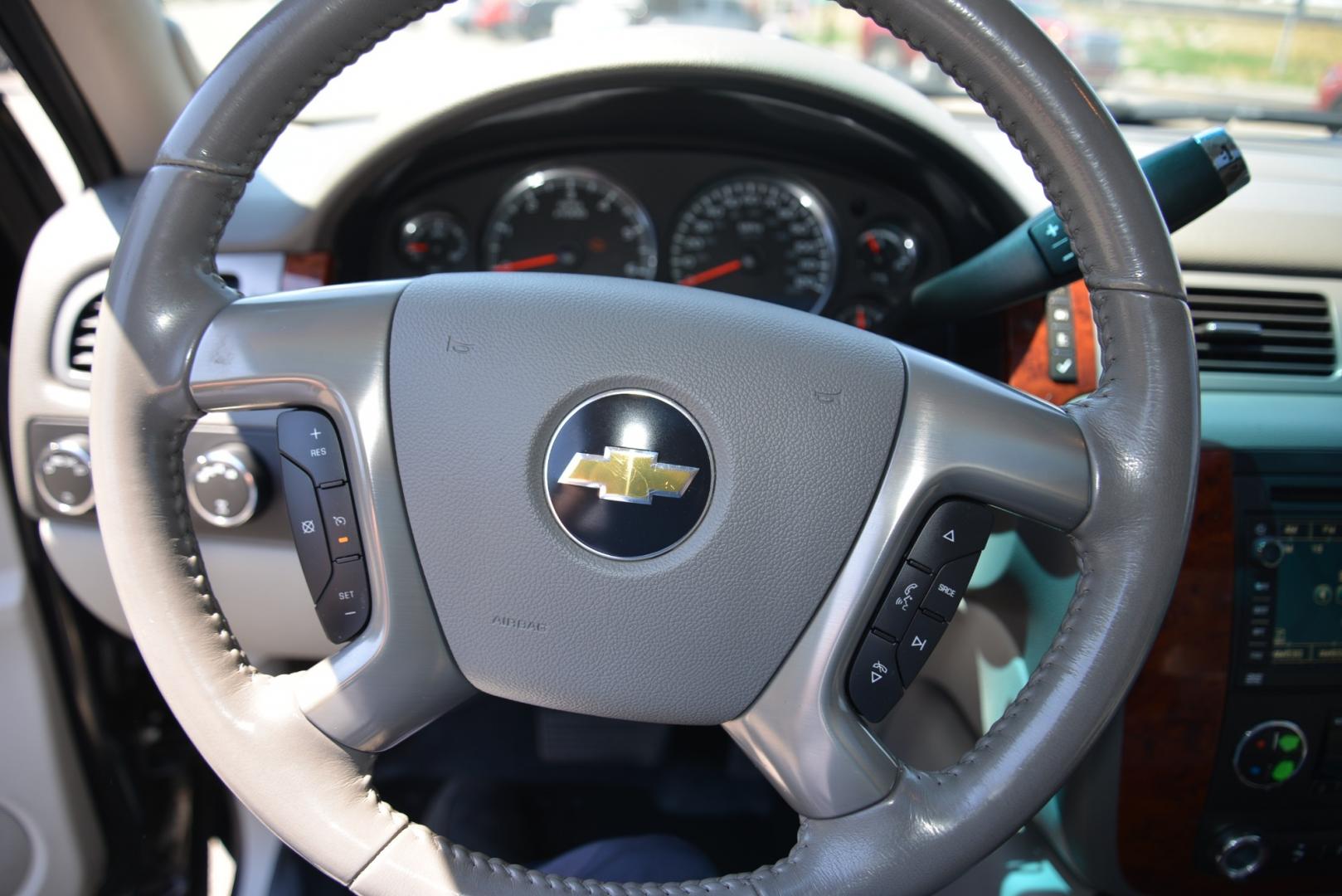 2011 Black Granite Metallic /Light Titanium/Dark Titanium Chevrolet Tahoe LTZ (1GNSKCE03BR) with an 5.3L V8 engine, 6 speed automatic transmission, located at 4562 State Avenue, Billings, MT, 59101, (406) 896-9833, 45.769516, -108.526772 - 2011 Chevy Tahoe 4 Wheel Drive, with a 5.3 Liter V8, 6 Speed automatic transmission,  3.42 ratio Rear Axle, 7300 pound GVWR , Heavy duty locking rear differential and Heavy duty Trailering package Features include LTZ package Sun, Entertainment and destinations package 2nd row captains chairs a - Photo#24