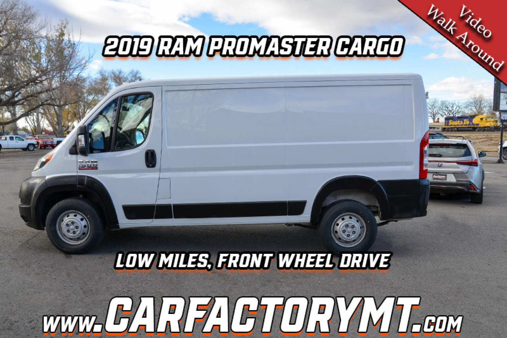 2019 White /Grey RAM Promaster (3C6TRVAG8KE) with an 3.6L V6 engine, 6 speed automatic transmission, located at 4562 State Avenue, Billings, MT, 59101, (406) 896-9833, 45.769516, -108.526772 - 2019 Ram 1500 Promaster Cargo Van ,With a 3.6 Liter V6, 6 Speed Automatic Transmission, Front Wheel Drive, 136 Inch Wheel Base, medium duty suspension, Electronic stability control and roll mitigation, Trailer sway dampening, All Speed Traction Control, 3,890 pound payload capacity, 213.2 inch - Photo#1