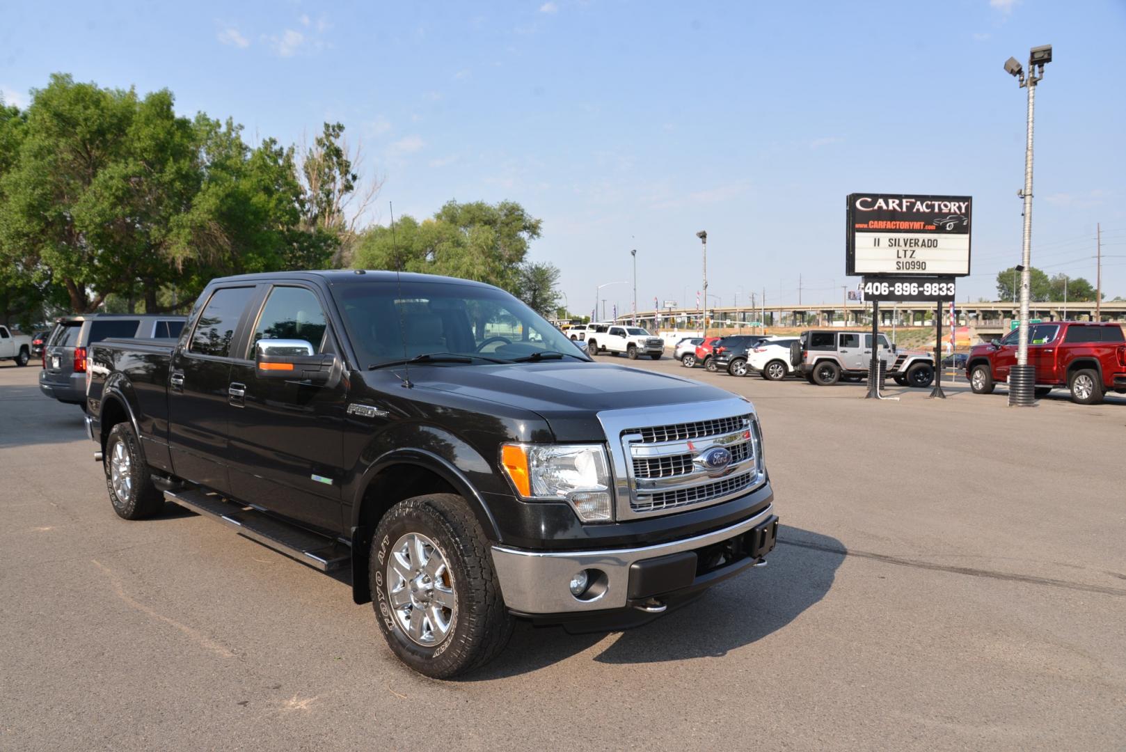 2013 Black /Grey Ford F-150 Lariat (1FTFW1ET5DK) with an 3.5L Ecoboost V6 engine, 6 speed automatic transmission, located at 4562 State Avenue, Billings, MT, 59101, (406) 896-9833, 45.769516, -108.526772 - Photo#2