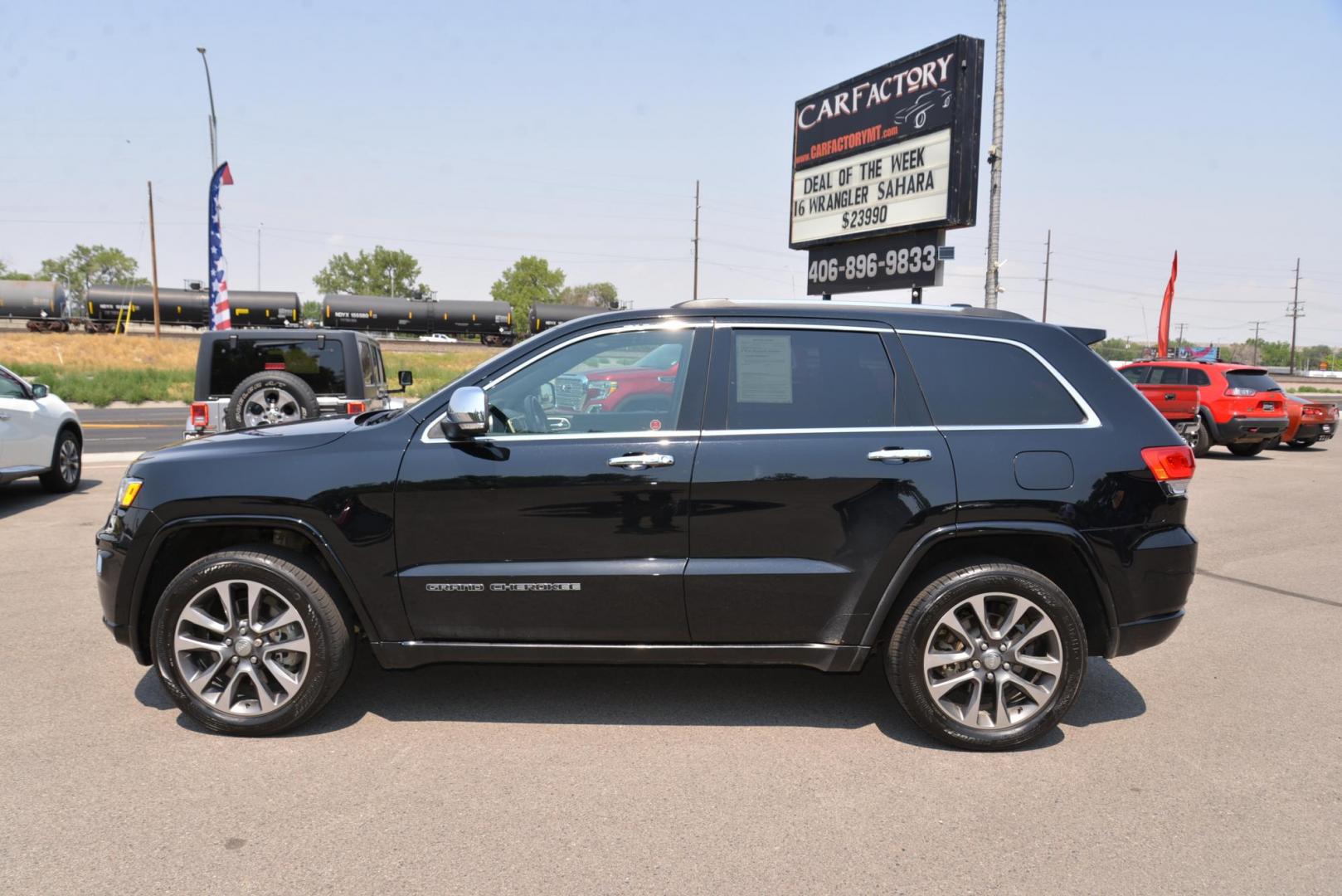 2017 /Black Jeep Grand Cherokee Overland 4WD (1C4RJFCT3HC) with an 5.7L V8 OHV 16V engine, 8A transmission, located at 4562 State Avenue, Billings, MT, 59101, (406) 896-9833, 45.769516, -108.526772 - 2017 Jeep Grand Cherokee Overland 4x4 This Overland is a 1 Owner SUV, There are no accidents reported on the vehicle history report. The Jeep Runs and Drives nicely, The Tires are in good shape and everything On The Grand Cherokee works as it should It has the Upgraded option of the 5.7 Liter He - Photo#2