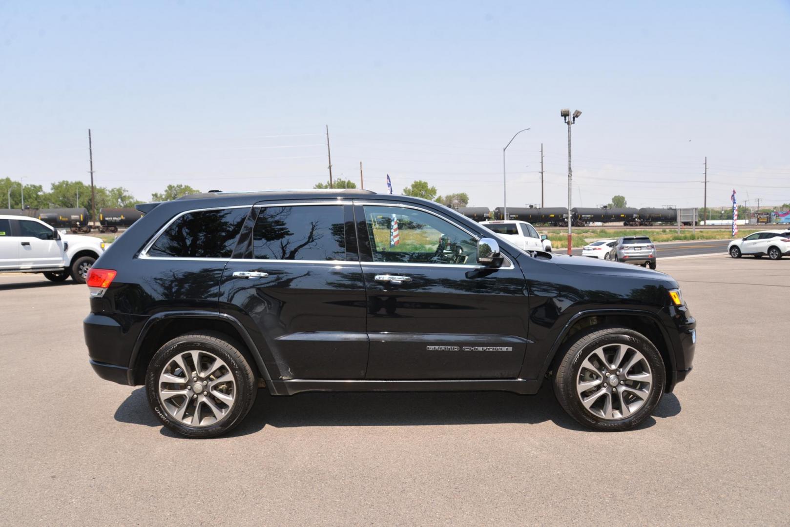 2017 /Black Jeep Grand Cherokee Overland 4WD (1C4RJFCT3HC) with an 5.7L V8 OHV 16V engine, 8A transmission, located at 4562 State Avenue, Billings, MT, 59101, (406) 896-9833, 45.769516, -108.526772 - 2017 Jeep Grand Cherokee Overland 4x4 This Overland is a 1 Owner SUV, There are no accidents reported on the vehicle history report. The Jeep Runs and Drives nicely, The Tires are in good shape and everything On The Grand Cherokee works as it should It has the Upgraded option of the 5.7 Liter He - Photo#1