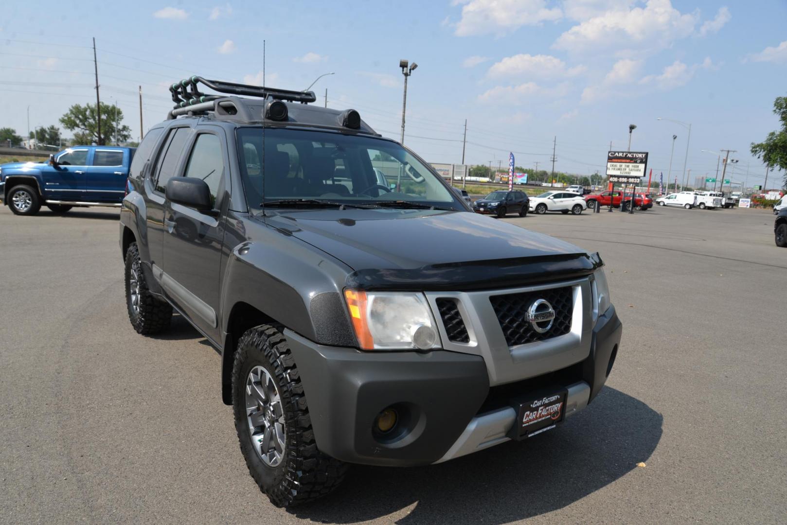 2014 gray /Grey Nissan Xterra Pro-4X (5N1AN0NW8EN) with an 4.0L V6 DOHC 24V engine, 5-Speed Automatic transmission, located at 4562 State Avenue, Billings, MT, 59101, (406) 896-9833, 45.769516, -108.526772 - Photo#2