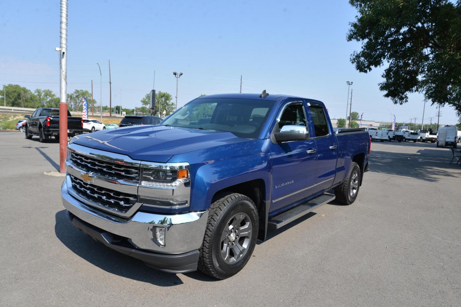 2016 Blue /Black Chevrolet Silverado 1500 LTZ Double Cab Short Box 4WD (1GCVKSEC0GZ) with an 5.3L V8 OHV 16V engine, 6 speed automatic transmission, located at 4562 State Avenue, Billings, MT, 59101, (406) 896-9833, 45.769516, -108.526772 - 2016 Chevy Silverado 1500 double Cab 4x4 LTZ This Chevy is very Clean, The history report shows its a 1 Owner Truck with no accidents reported. This Truck has low miles, It Runs and drives nicely and the tires are in next to new condition. it has a 5.3 Liter V8, 6 Speed automatic transmission, 3. - Photo#4