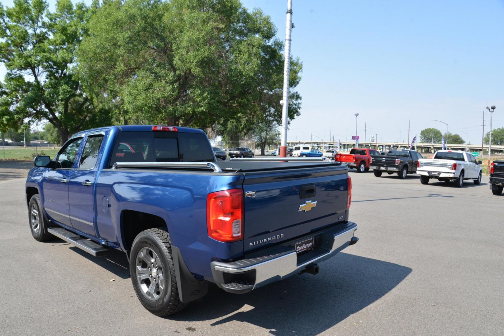 2016 Blue /Black Chevrolet Silverado 1500 LTZ Double Cab Short Box 4WD (1GCVKSEC0GZ) with an 5.3L V8 OHV 16V engine, 6 speed automatic transmission, located at 4562 State Avenue, Billings, MT, 59101, (406) 896-9833, 45.769516, -108.526772 - 2016 Chevy Silverado 1500 double Cab 4x4 LTZ This Chevy is very Clean, The history report shows its a 1 Owner Truck with no accidents reported. This Truck has low miles, It Runs and drives nicely and the tires are in next to new condition. it has a 5.3 Liter V8, 6 Speed automatic transmission, 3. - Photo#5