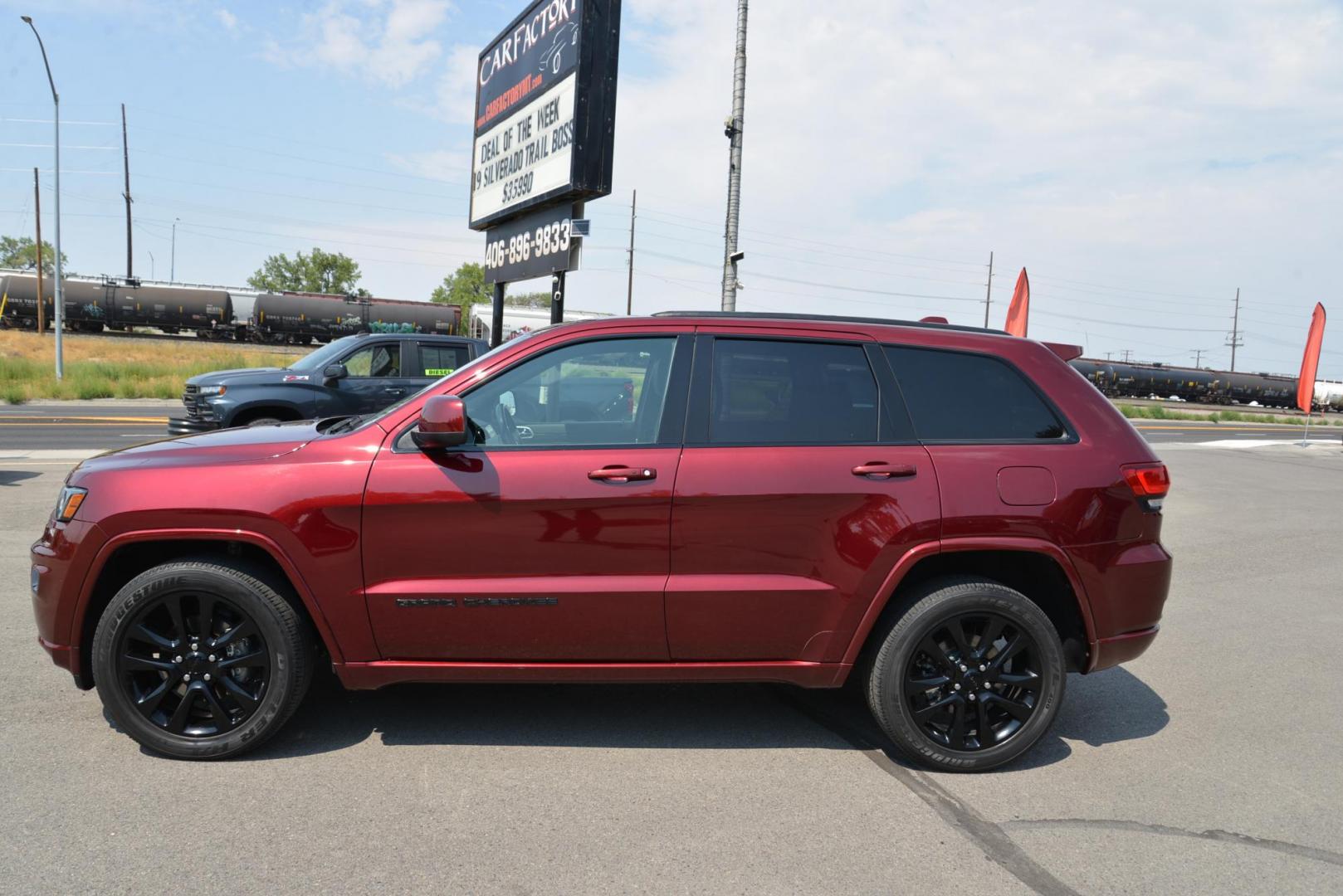 2019 Velvet red pearl /Black Jeep Grand Cherokee Altitude (1C4RJFAG1KC) with an 3.6L V6 DOHC 24V engine, 8A transmission, located at 4562 State Avenue, Billings, MT, 59101, (406) 896-9833, 45.769516, -108.526772 - 2019 Jeep Grand Cherokee Altitude 4x4 The Jeep is a local trade in, It is a Two owner vehicle, The history report has service records notated , there are no accidents reported on The history report. The SUV is very clean and it runs and drives nicely. The Tires are in great shape it has a 3.6 Lite - Photo#1