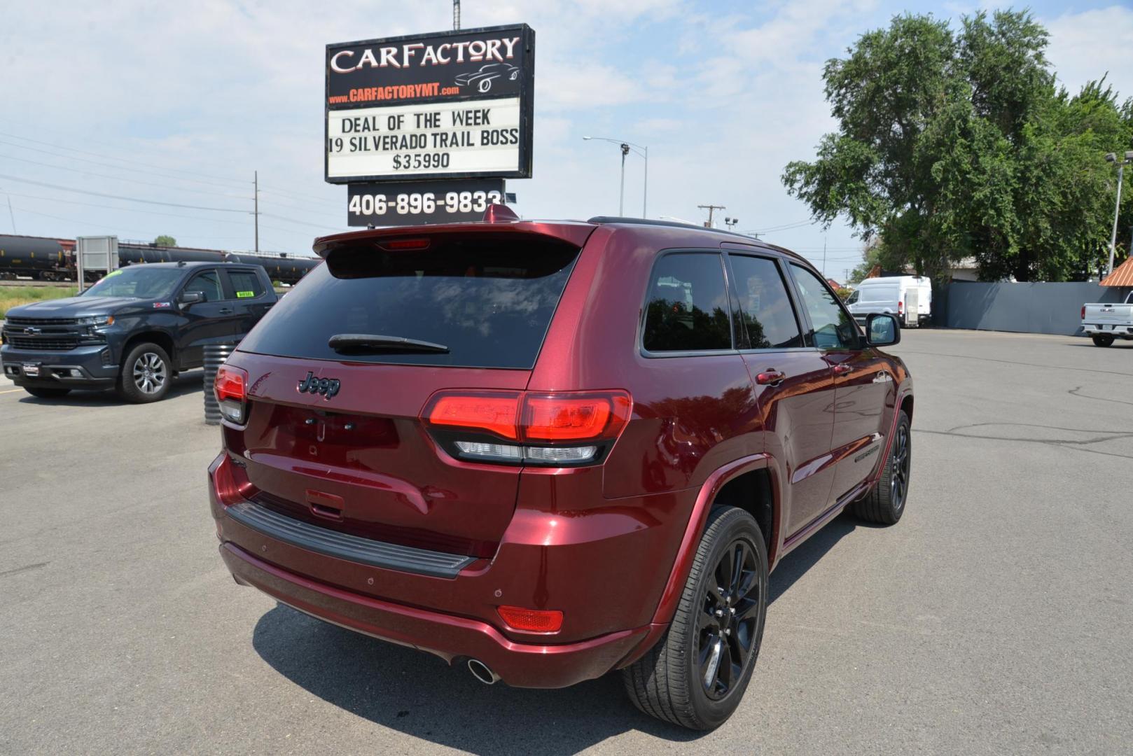 2019 Velvet red pearl /Black Jeep Grand Cherokee Altitude (1C4RJFAG1KC) with an 3.6L V6 DOHC 24V engine, 8A transmission, located at 4562 State Avenue, Billings, MT, 59101, (406) 896-9833, 45.769516, -108.526772 - 2019 Jeep Grand Cherokee Altitude 4x4 The Jeep is a local trade in, It is a Two owner vehicle, The history report has service records notated , there are no accidents reported on The history report. The SUV is very clean and it runs and drives nicely. The Tires are in great shape it has a 3.6 Lite - Photo#6