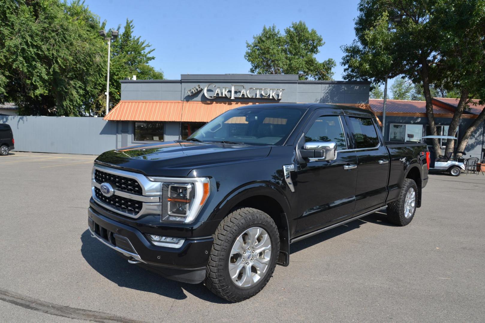 2021 Black /Black Ford F-150 Platinum SuperCrew 6.5-ft. Bed 4WD (1FTFW1E53MF) with an 5.0L V8 OHV 16V engine, 10 Speed Automatic transmission, located at 4562 State Avenue, Billings, MT, 59101, (406) 896-9833, 45.769516, -108.526772 - This is a 2021 Ford F-150 Platinum SuperCrew 4x4 with a 6 and a half foot bed This Ford is a One Owner Truck, there are no accidents reported on the history report. It has 20 inch Goodyear Wrangler Dura trac tires and they are in great shape. it has a 5 Liter V8, 10 Speed automatic transmission, - Photo#2