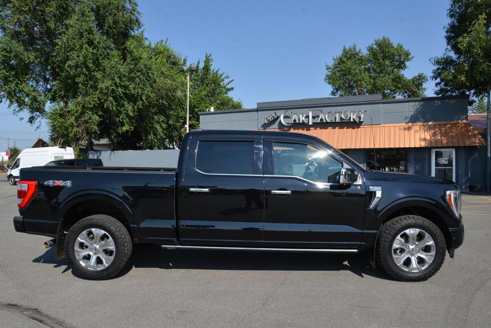 2021 Black /Black Ford F-150 Platinum SuperCrew 6.5-ft. Bed 4WD (1FTFW1E53MF) with an 5.0L V8 OHV 16V engine, 10 Speed Automatic transmission, located at 4562 State Avenue, Billings, MT, 59101, (406) 896-9833, 45.769516, -108.526772 - This is a 2021 Ford F-150 Platinum SuperCrew 4x4 with a 6 and a half foot bed This Ford is a One Owner Truck, there are no accidents reported on the history report. It has 20 inch Goodyear Wrangler Dura trac tires and they are in great shape. it has a 5 Liter V8, 10 Speed automatic transmission, - Photo#11