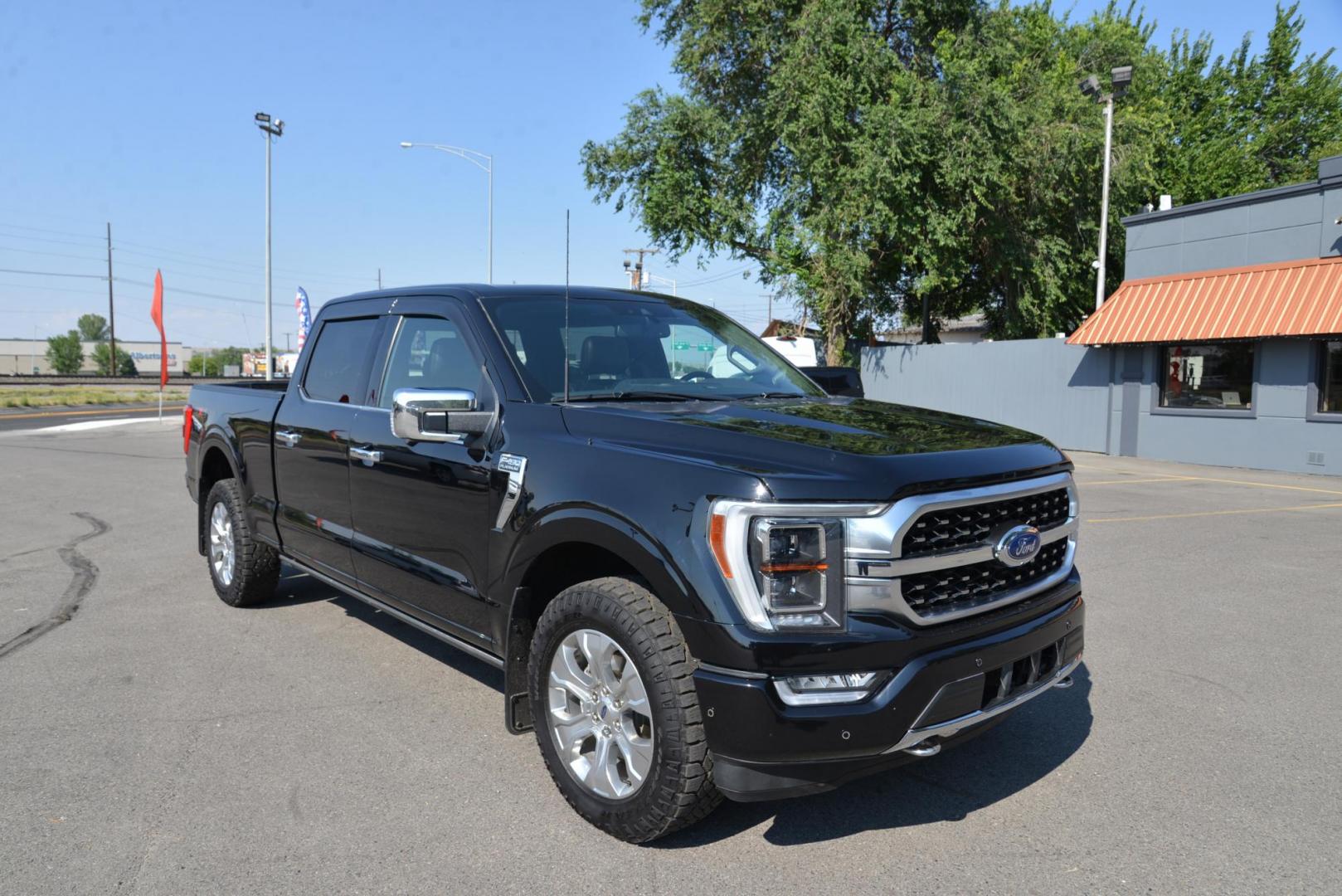 2021 Black /Black Ford F-150 Platinum SuperCrew 6.5-ft. Bed 4WD (1FTFW1E53MF) with an 5.0L V8 OHV 16V engine, 10 Speed Automatic transmission, located at 4562 State Avenue, Billings, MT, 59101, (406) 896-9833, 45.769516, -108.526772 - This is a 2021 Ford F-150 Platinum SuperCrew 4x4 with a 6 and a half foot bed This Ford is a One Owner Truck, there are no accidents reported on the history report. It has 20 inch Goodyear Wrangler Dura trac tires and they are in great shape. it has a 5 Liter V8, 10 Speed automatic transmission, - Photo#12