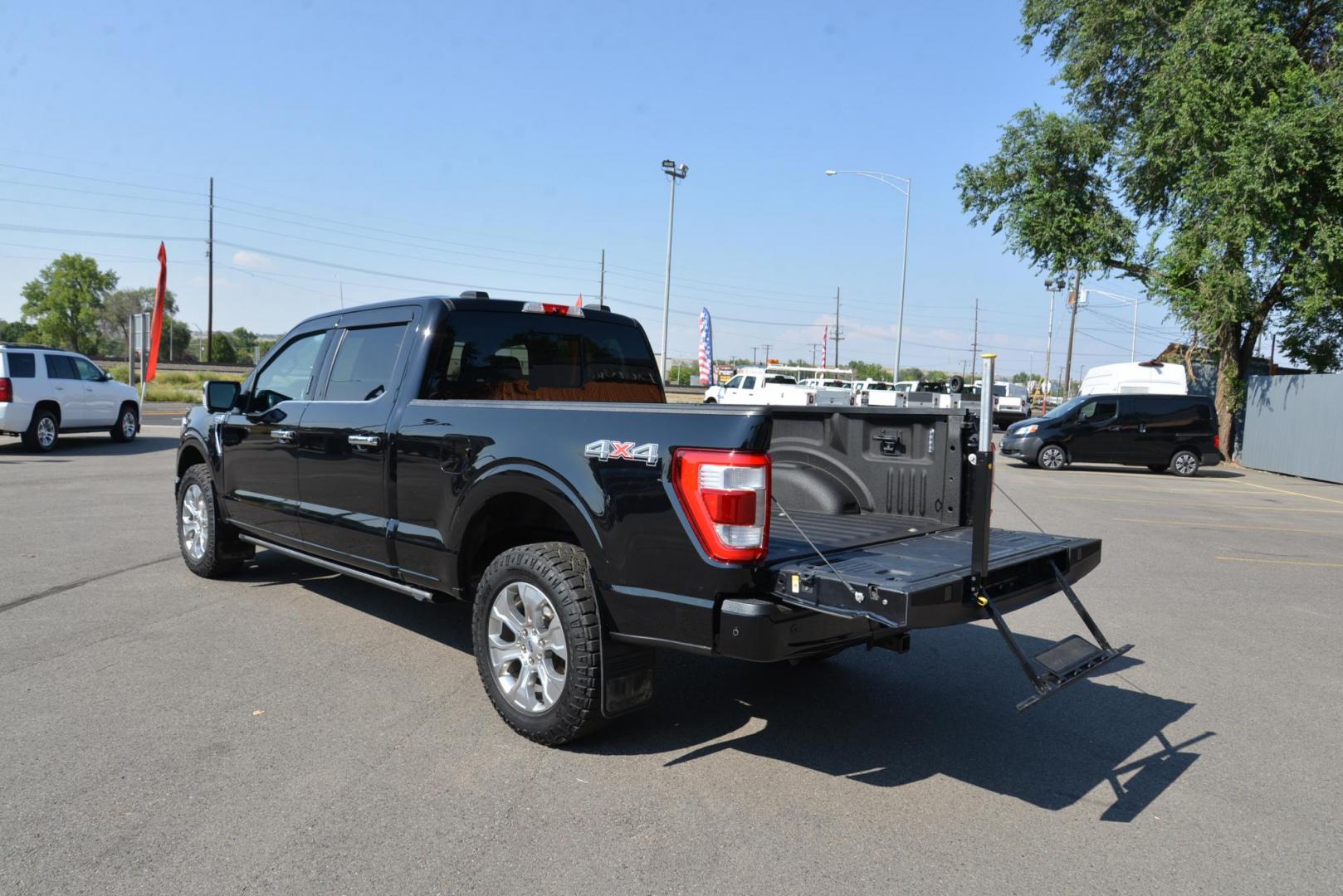 2021 Black /Black Ford F-150 Platinum SuperCrew 6.5-ft. Bed 4WD (1FTFW1E53MF) with an 5.0L V8 OHV 16V engine, 10 Speed Automatic transmission, located at 4562 State Avenue, Billings, MT, 59101, (406) 896-9833, 45.769516, -108.526772 - This is a 2021 Ford F-150 Platinum SuperCrew 4x4 with a 6 and a half foot bed This Ford is a One Owner Truck, there are no accidents reported on the history report. It has 20 inch Goodyear Wrangler Dura trac tires and they are in great shape. it has a 5 Liter V8, 10 Speed automatic transmission, - Photo#6