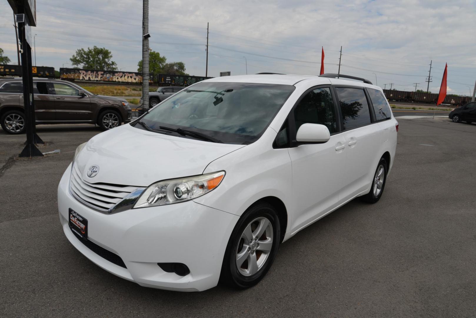 2016 White /Grey Toyota Sienna LE with an 3.5L V6 engine, 6 speed automatic transmission, located at 4562 State Avenue, Billings, MT, 59101, (406) 896-9833, 45.769516, -108.526772 - 2016 Toyota Sienna LE This is a 2 owner vehicle, the Van has no accidents reported to CarFax, there are 18 service history records reported on CarFax, The Toyota has low miles. It has 17 Inch Cooper Discoverer Tires that are in good shape, The Sienna runs and drives nicely. Mileage: 95,384 miles - Photo#1