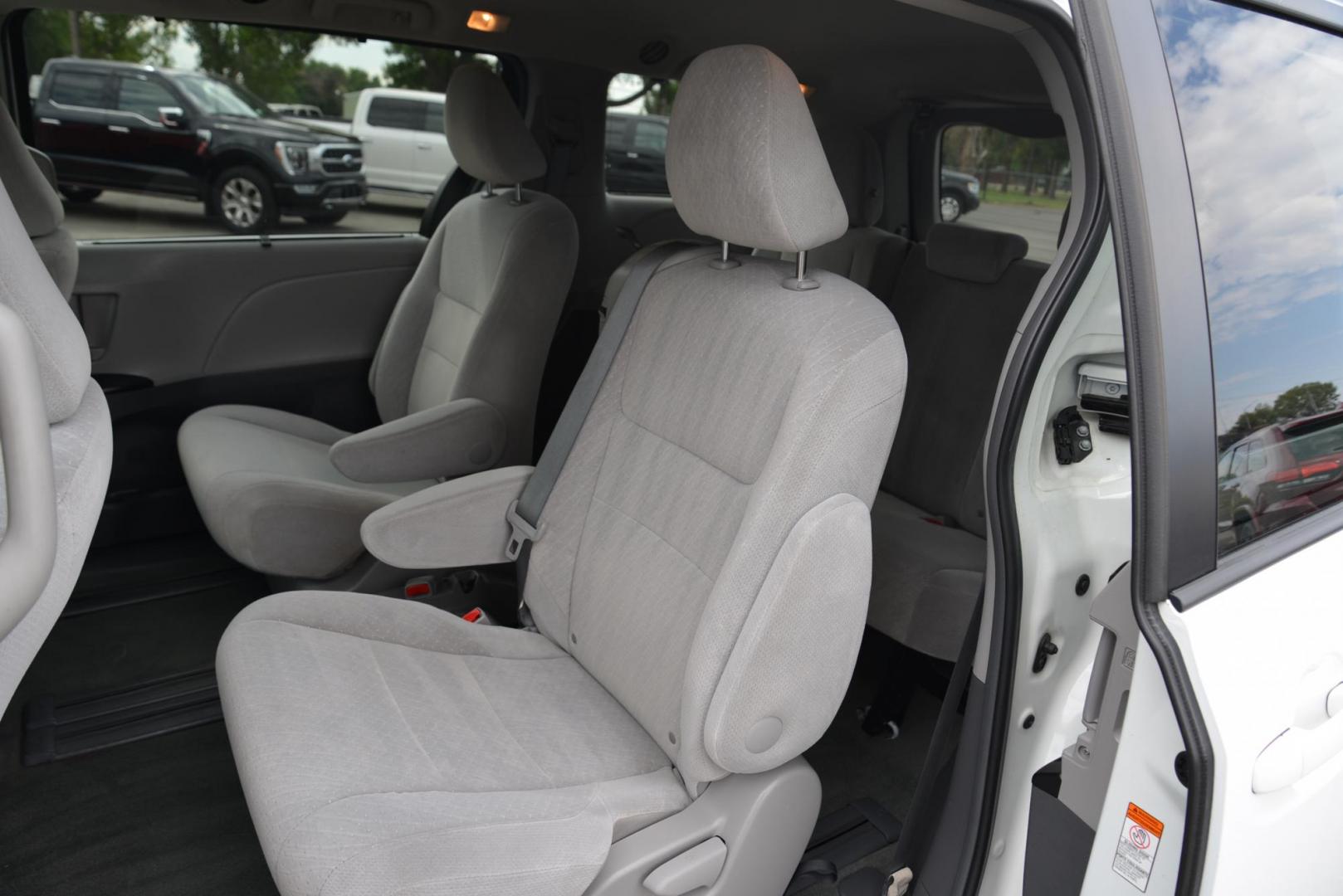 2016 White /Grey Toyota Sienna LE with an 3.5L V6 engine, 6 speed automatic transmission, located at 4562 State Avenue, Billings, MT, 59101, (406) 896-9833, 45.769516, -108.526772 - 2016 Toyota Sienna LE This is a 2 owner vehicle, the Van has no accidents reported to CarFax, there are 18 service history records reported on CarFax, The Toyota has low miles. It has 17 Inch Cooper Discoverer Tires that are in good shape, The Sienna runs and drives nicely. Mileage: 95,384 miles - Photo#16