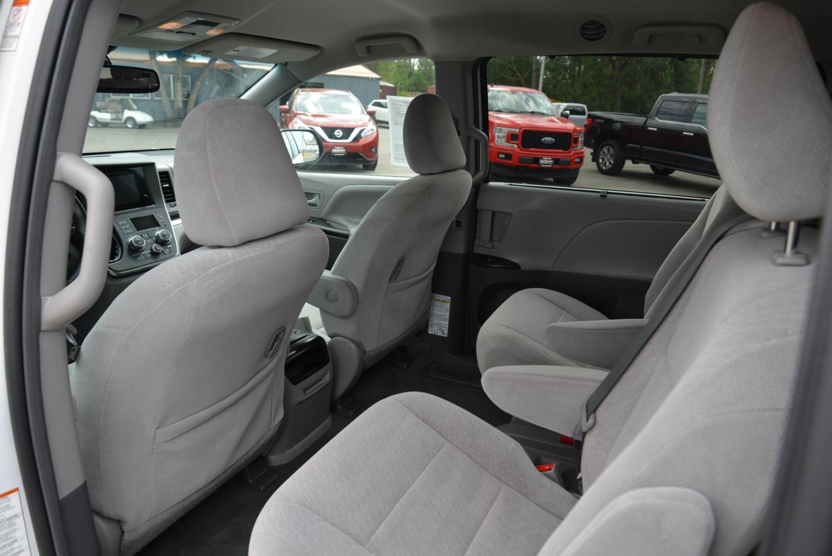 2016 White /Grey Toyota Sienna LE with an 3.5L V6 engine, 6 speed automatic transmission, located at 4562 State Avenue, Billings, MT, 59101, (406) 896-9833, 45.769516, -108.526772 - 2016 Toyota Sienna LE This is a 2 owner vehicle, the Van has no accidents reported to CarFax, there are 18 service history records reported on CarFax, The Toyota has low miles. It has 17 Inch Cooper Discoverer Tires that are in good shape, The Sienna runs and drives nicely. Mileage: 95,384 miles - Photo#22