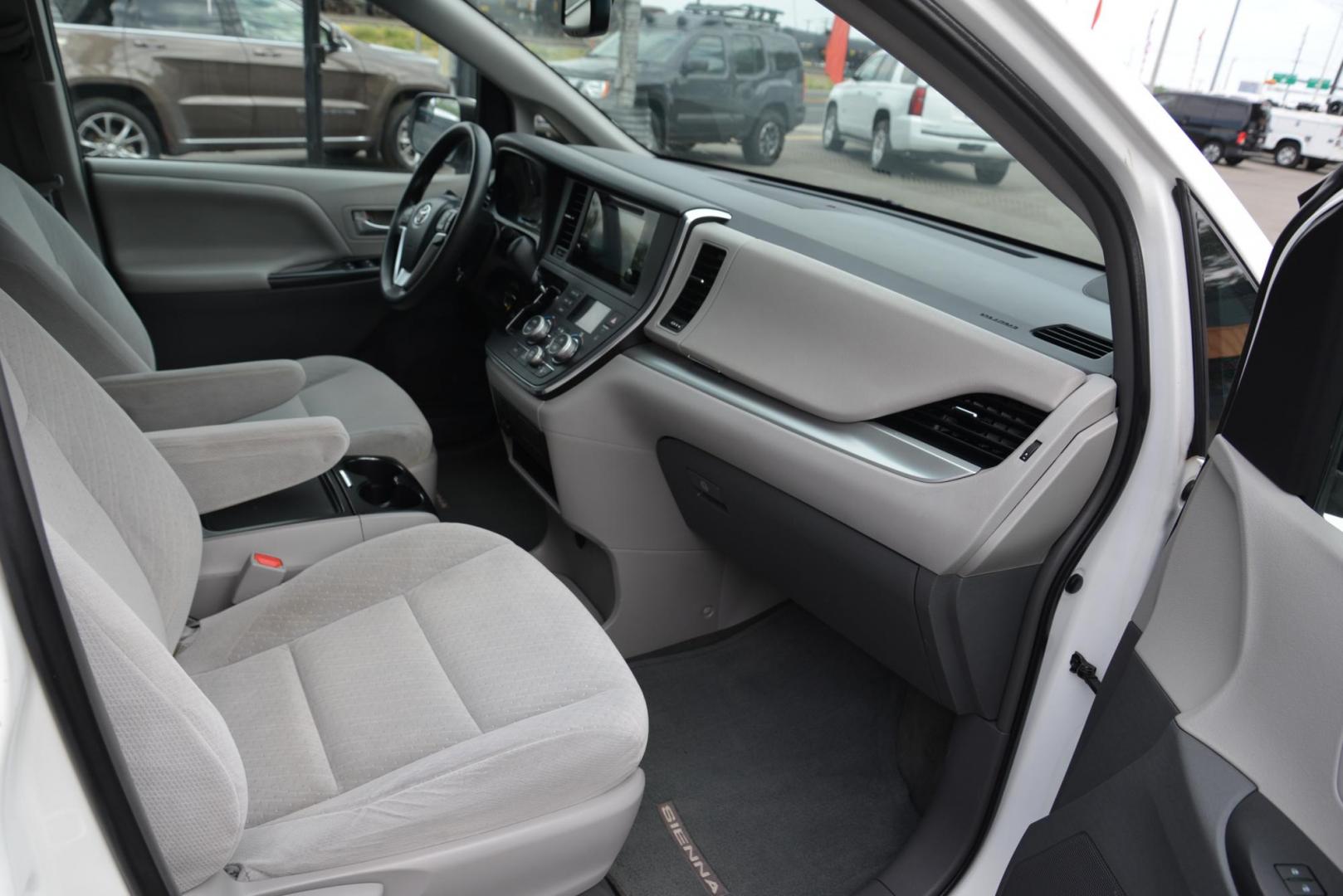 2016 White /Grey Toyota Sienna LE with an 3.5L V6 engine, 6 speed automatic transmission, located at 4562 State Avenue, Billings, MT, 59101, (406) 896-9833, 45.769516, -108.526772 - 2016 Toyota Sienna LE This is a 2 owner vehicle, the Van has no accidents reported to CarFax, there are 18 service history records reported on CarFax, The Toyota has low miles. It has 17 Inch Cooper Discoverer Tires that are in good shape, The Sienna runs and drives nicely. Mileage: 95,384 miles - Photo#23