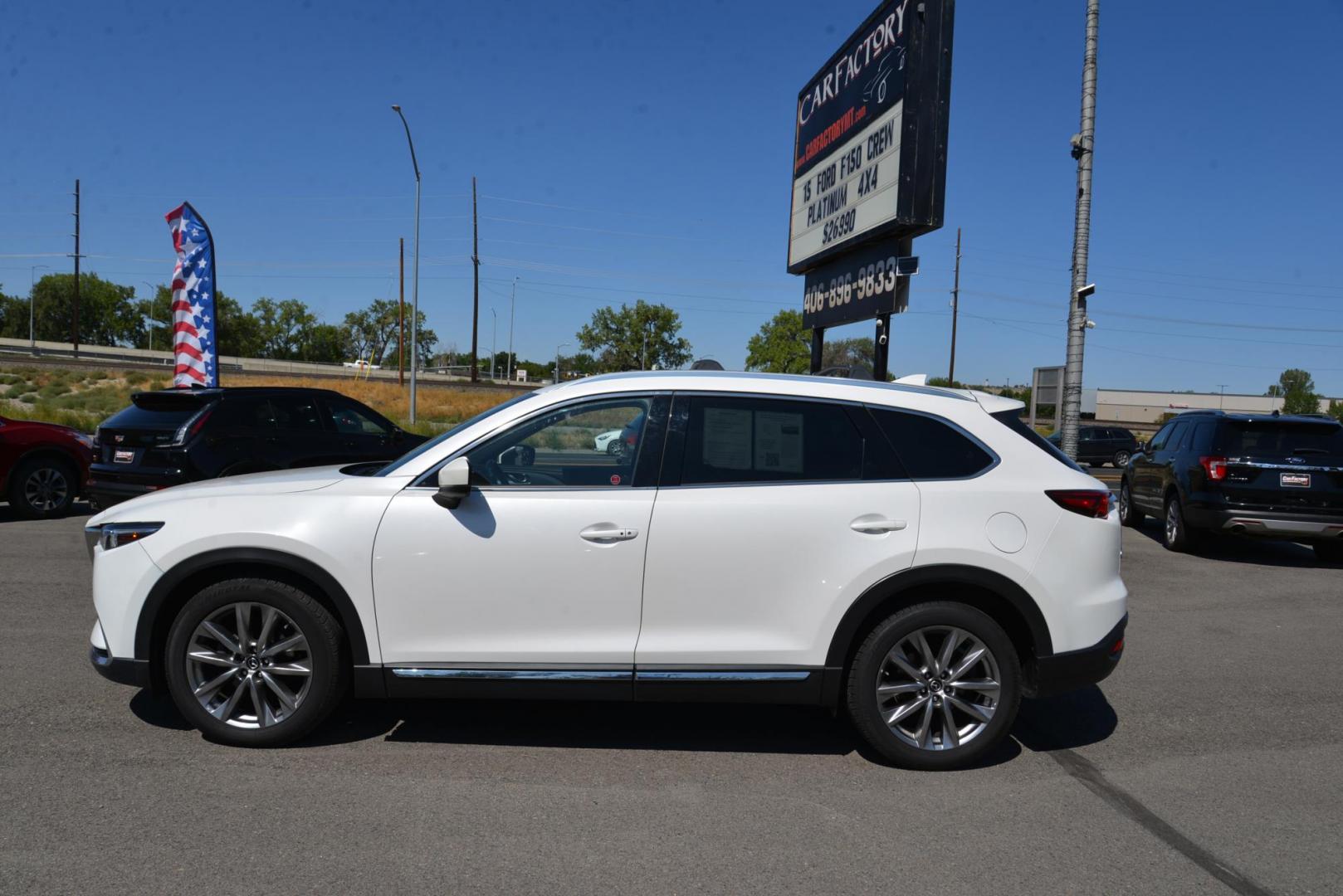 2017 White /Black Mazda CX-9 Grand Touring AWD (JM3TCBDY0H0) with an 2.5L L4 DOHC 16V engine, 6A transmission, located at 4562 State Avenue, Billings, MT, 59101, (406) 896-9833, 45.769516, -108.526772 - 2017 Mazda CX-9 Grand Touring All Wheel Drive This is a 1 owner vehicle and there are no accidents reported on the history report. The CX-9 runs smooth and quiet, the tires are 20 inch Uniroyal Tiger Paws and they are in great condition. This Cross Over is very clean it has a 2.5 liter Turbo 4 cyl - Photo#2