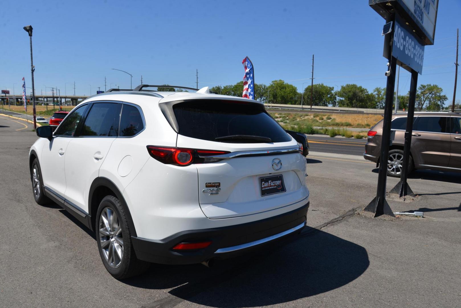 2017 White /Black Mazda CX-9 Grand Touring AWD (JM3TCBDY0H0) with an 2.5L L4 DOHC 16V engine, 6A transmission, located at 4562 State Avenue, Billings, MT, 59101, (406) 896-9833, 45.769516, -108.526772 - 2017 Mazda CX-9 Grand Touring All Wheel Drive This is a 1 owner vehicle and there are no accidents reported on the history report. The CX-9 runs smooth and quiet, the tires are 20 inch Uniroyal Tiger Paws and they are in great condition. This Cross Over is very clean it has a 2.5 liter Turbo 4 cyl - Photo#3