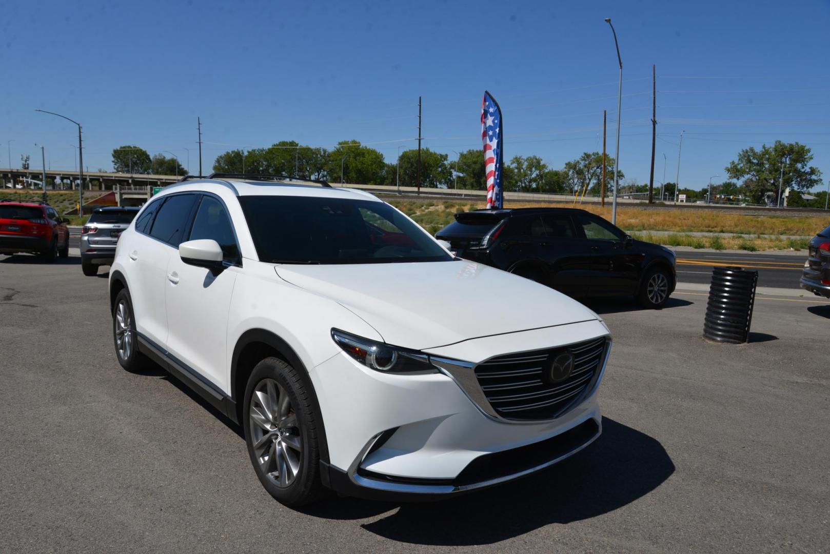 2017 White /Black Mazda CX-9 Grand Touring AWD (JM3TCBDY0H0) with an 2.5L L4 DOHC 16V engine, 6A transmission, located at 4562 State Avenue, Billings, MT, 59101, (406) 896-9833, 45.769516, -108.526772 - 2017 Mazda CX-9 Grand Touring All Wheel Drive This is a 1 owner vehicle and there are no accidents reported on the history report. The CX-9 runs smooth and quiet, the tires are 20 inch Uniroyal Tiger Paws and they are in great condition. This Cross Over is very clean it has a 2.5 liter Turbo 4 cyl - Photo#5