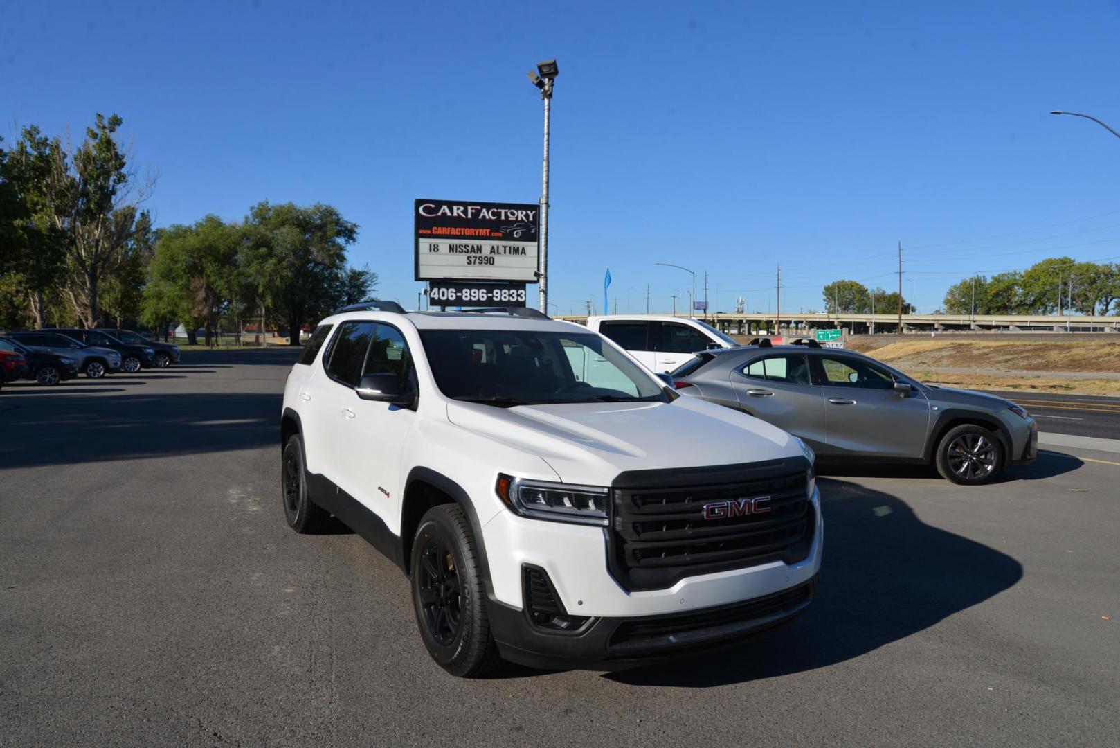 2020 White Frost Tricoat /Jet Black GMC Acadia AT4 (1GKKNLLS6LZ) with an 3.6L V6 DOHC 24V engine, 9 Speed Automatic transmission, located at 4562 State Avenue, Billings, MT, 59101, (406) 896-9833, 45.769516, -108.526772 - 2020 GMC Acadia AT4 All Wheel Drive The Acadia's vehicle history report shows that it is a one owner vehicle and there are no accidents reported. It has 3rd row seating , the tires are brand new. The AT4 runs and drives nicely. Both the exterior and interior are in great shape. It has a 3.6 Liter - Photo#2