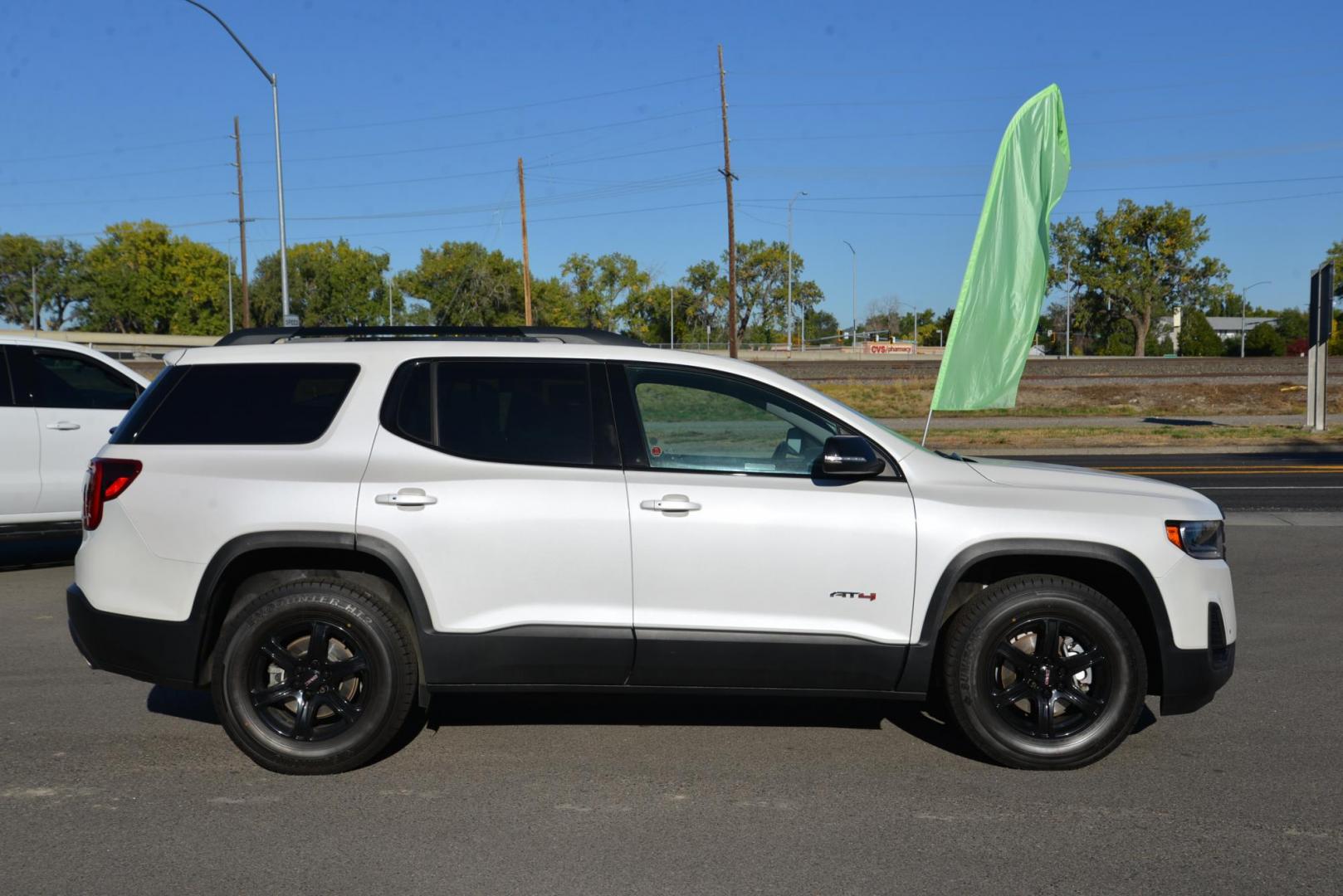 2020 White Frost Tricoat /Jet Black GMC Acadia AT4 (1GKKNLLS6LZ) with an 3.6L V6 DOHC 24V engine, 9 Speed Automatic transmission, located at 4562 State Avenue, Billings, MT, 59101, (406) 896-9833, 45.769516, -108.526772 - 2020 GMC Acadia AT4 All Wheel Drive The Acadia's vehicle history report shows that it is a one owner vehicle and there are no accidents reported. It has 3rd row seating , the tires are brand new. The AT4 runs and drives nicely. Both the exterior and interior are in great shape. It has a 3.6 Liter - Photo#3