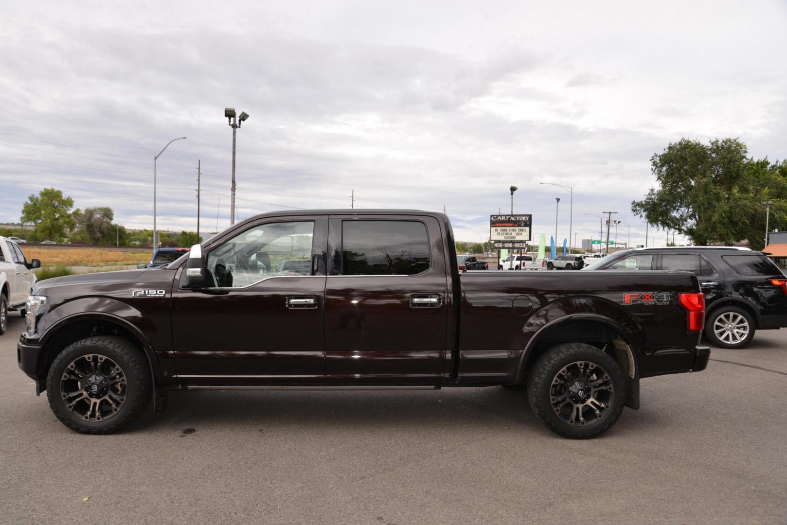 2019 Magma /BLACK /DARK MARSALA Ford F-150 (1FTFW1E50KF) with an 5.0L V8 OHV 16V engine, 6A transmission, located at 4562 State Avenue, Billings, MT, 59101, (406) 896-9833, 45.769516, -108.526772 - 2019 Ford F-150 Platinum SuperCrew with a 6 And A Half Foot Bed, 4 Wheel Drive This is a 1 Owner Low Mileage Truck with no accidents reported on the history report ,the truck runs and drives great , the tires are 20 Inch Cooper Discoverers that are in good shape, and brand new Aftermarket Wheels . - Photo#8