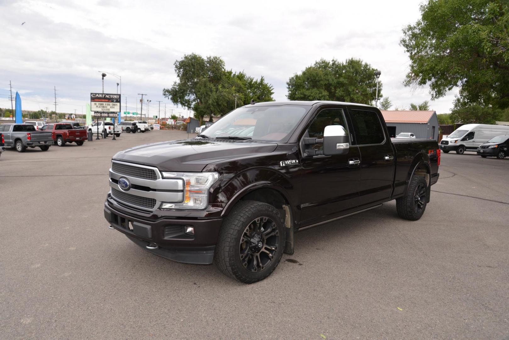 2019 Magma /BLACK /DARK MARSALA Ford F-150 (1FTFW1E50KF) with an 5.0L V8 OHV 16V engine, 6A transmission, located at 4562 State Avenue, Billings, MT, 59101, (406) 896-9833, 45.769516, -108.526772 - 2019 Ford F-150 Platinum SuperCrew with a 6 And A Half Foot Bed, 4 Wheel Drive This is a 1 Owner Low Mileage Truck with no accidents reported on the history report ,the truck runs and drives great , the tires are 20 Inch Cooper Discoverers that are in good shape, and brand new Aftermarket Wheels . - Photo#10