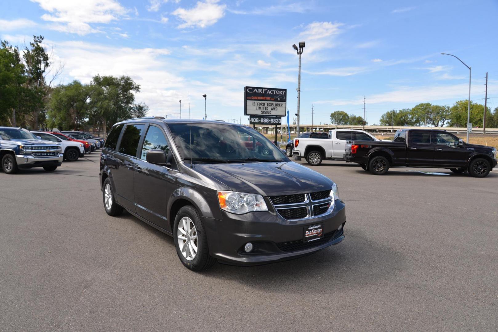 2019 Granite Pearlcoat /Black/Light Graystone Dodge Grand Caravan SXT (2C4RDGCG6KR) with an 3.6L V6 DOHC 24V engine, 6A transmission, located at 4562 State Avenue, Billings, MT, 59101, (406) 896-9833, 45.769516, -108.526772 - 2019 Dodge Grand Caravan SXT It is a 2 Owner van with no accidents reported on the history report, The van runs smooth and quiet. The interior and exterior are very clean, The 17 inch Tires are Achilles Touring Sports and they are brand new. it has a 3.6 Liter V6, 6 speed automatic transmission, - Photo#2